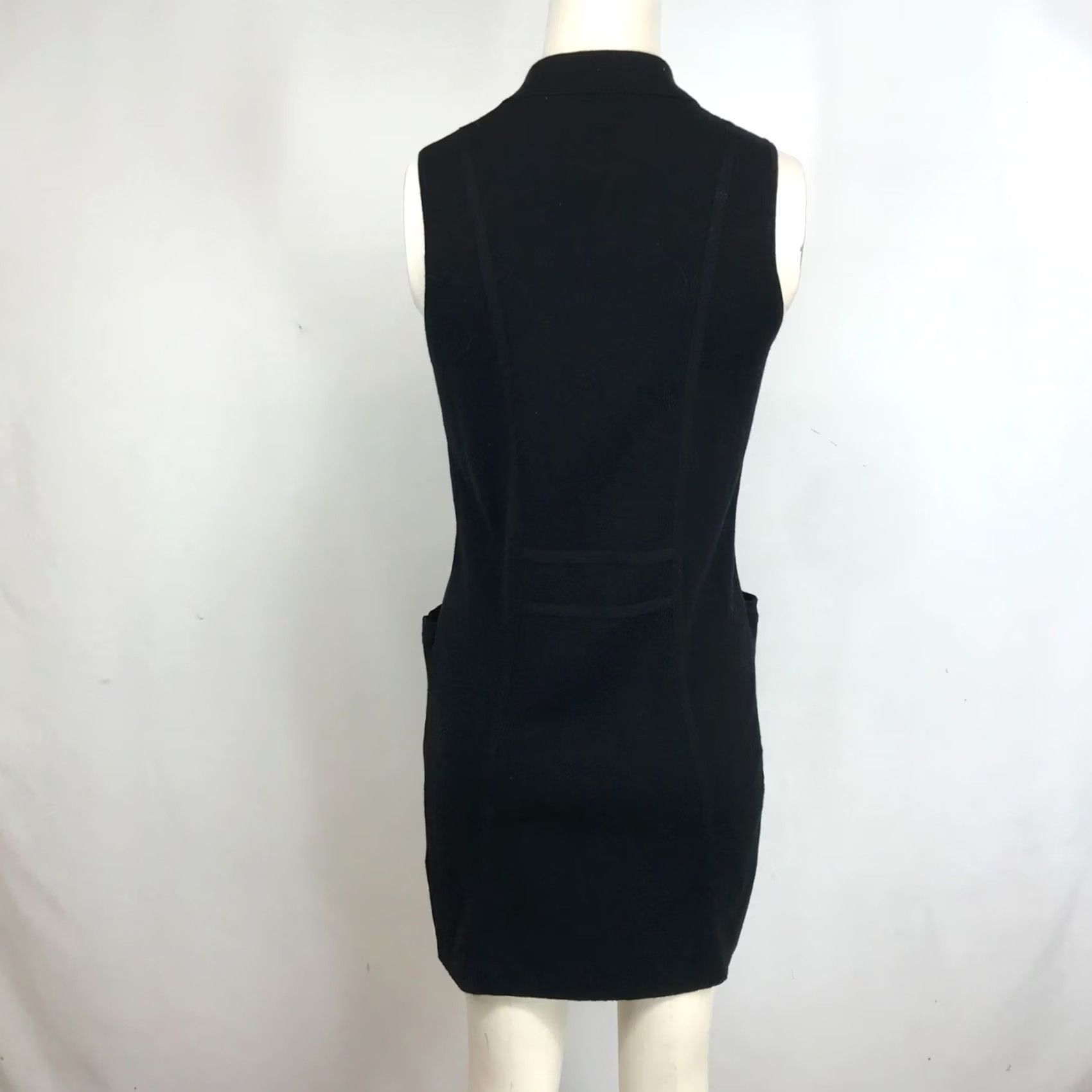 Vintage VINTAGE Foxcroft Women's Sweater Vest Shirt Open Front Sleeveless Black Size S Size S / US 4 / IT 40 - 5 Thumbnail