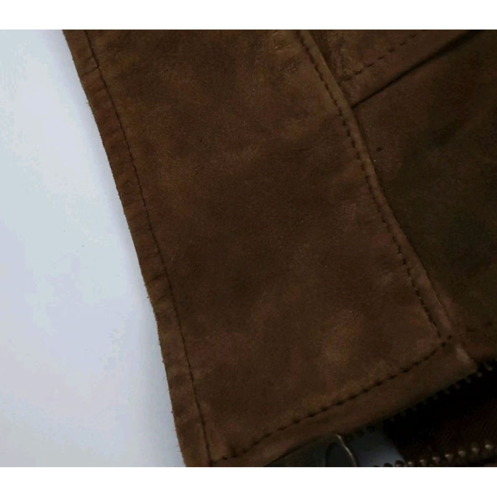 Polo Ralph Lauren VINTAGE Polo Ralph Lauren Vest Brown Leather Suede Zip Sport Rare RL M Vtg Size US M / EU 48-50 / 2 - 6 Thumbnail