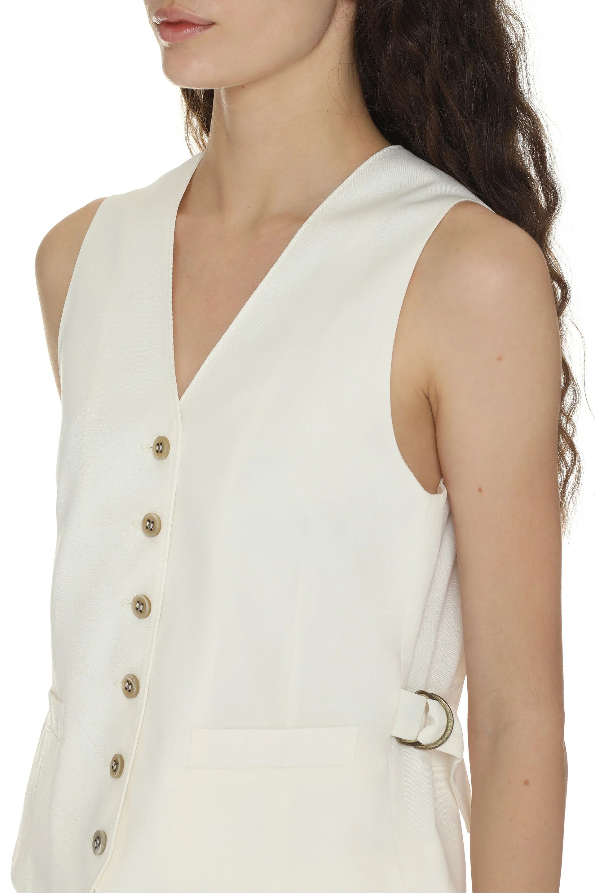 Golden Goose o1y0825 Vest in White Size M / US 6-8 / IT 42-44 - 5 Thumbnail