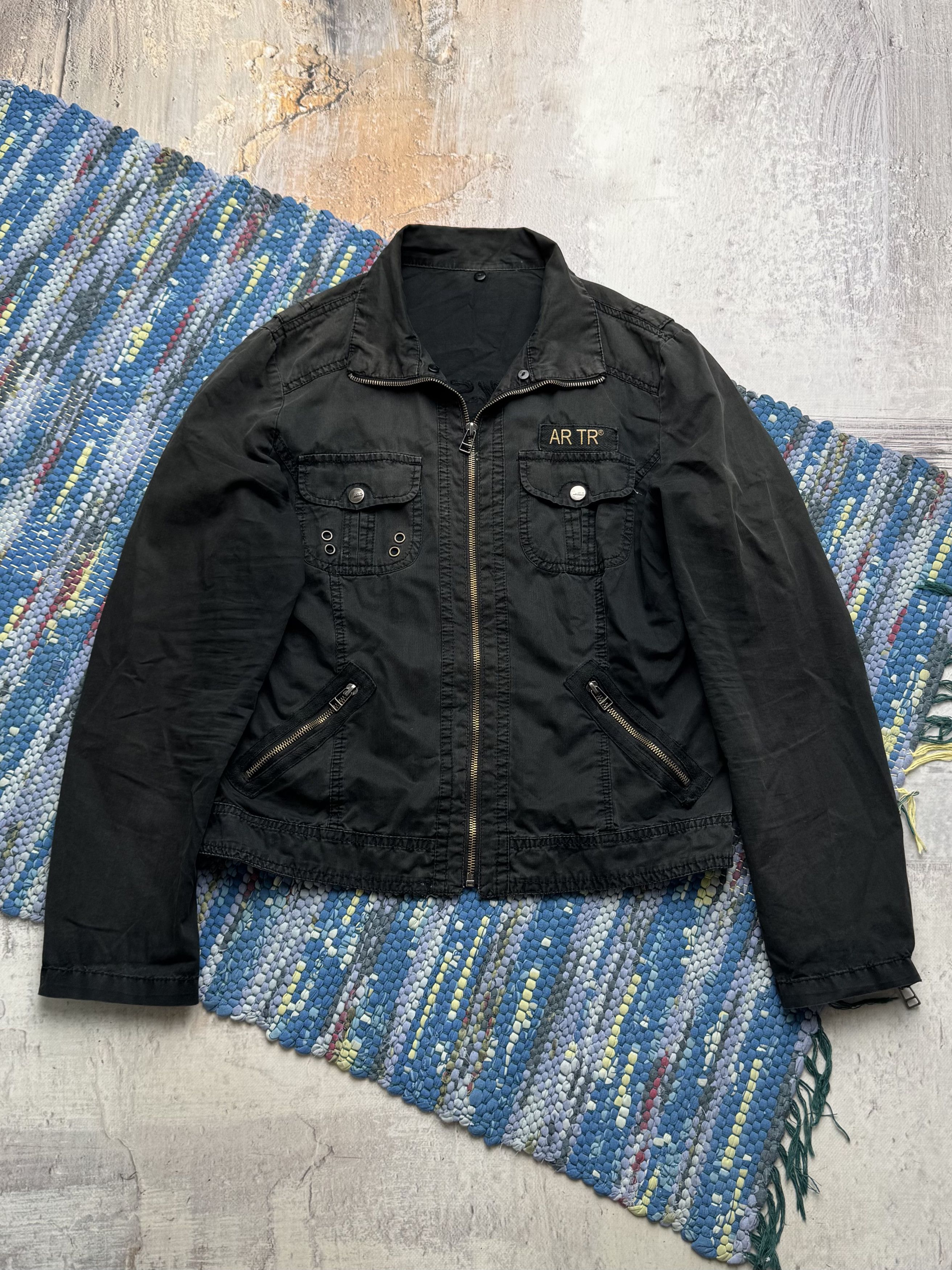 Vintage Vintage Utility Jacket Military Cargo Lightweight Outerwear Size L / US 10 / IT 46 - 1 Thumbnail