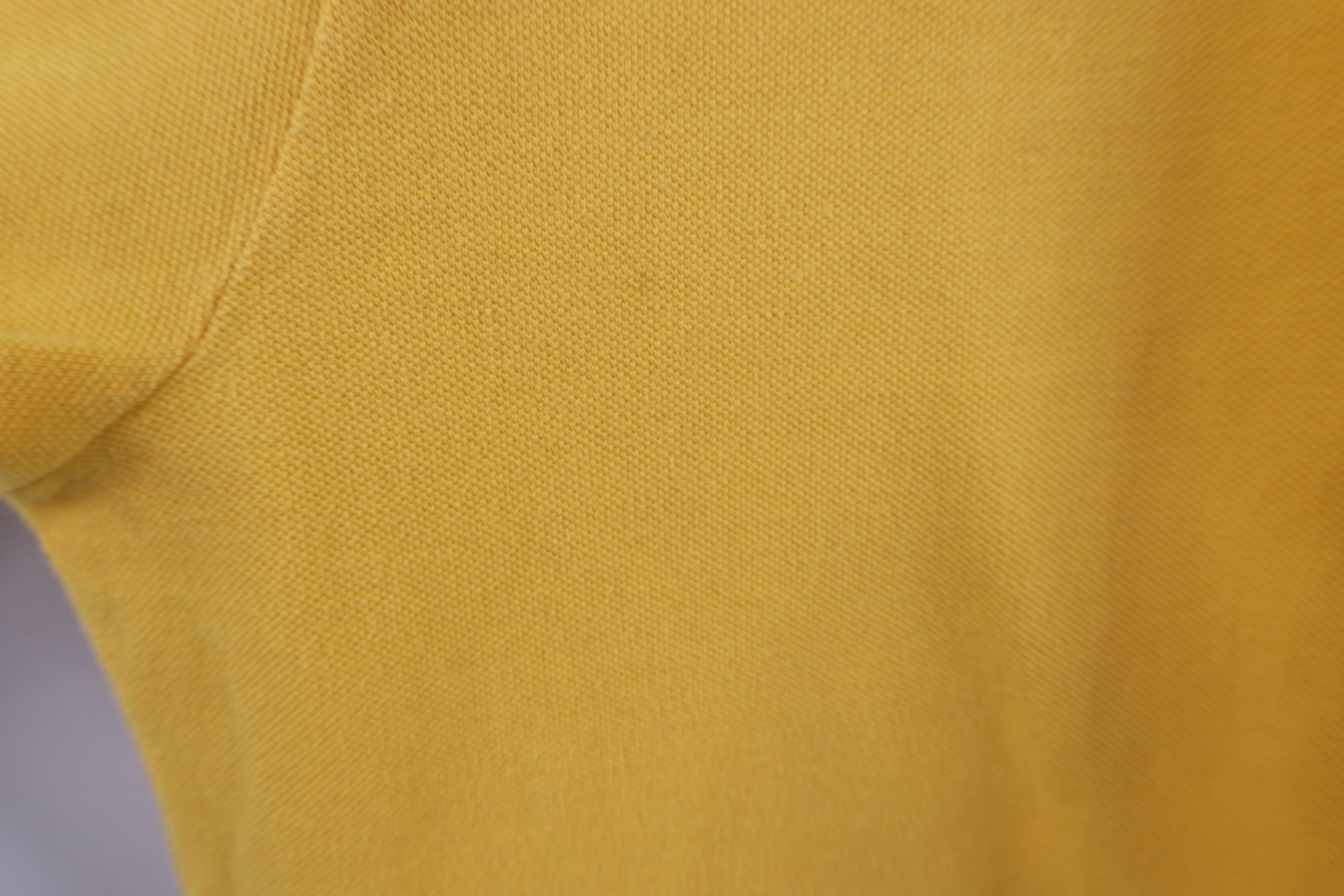 Ralph Lauren Vintage 90s Ralph Lauren Knit Collared Polo Shirt Yellow Size US L / EU 52-54 / 3 - 6 Thumbnail