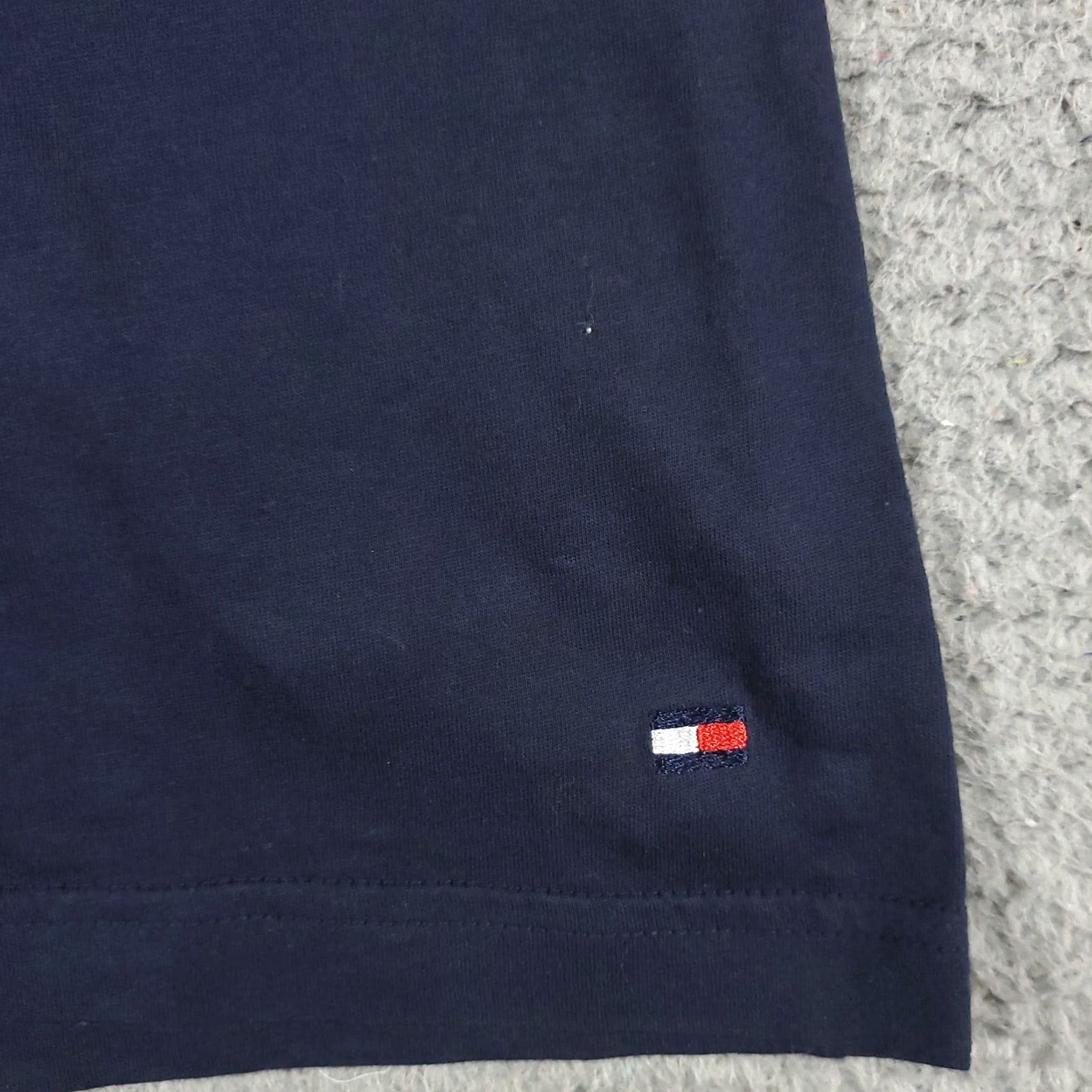 Tommy Hilfiger Tommy Hilfiger Shirt Mens XL Navy Blue Casual Short Sleeve Cotton Crew Neck Size US XL / EU 56 / 4 - 3 Thumbnail