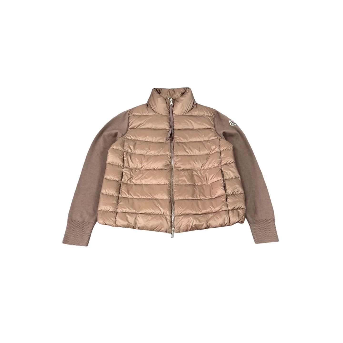 Moncler Moncler Down Paneled Wool Knit Jacket L Size L / US 10 / IT 46 - 1 Thumbnail