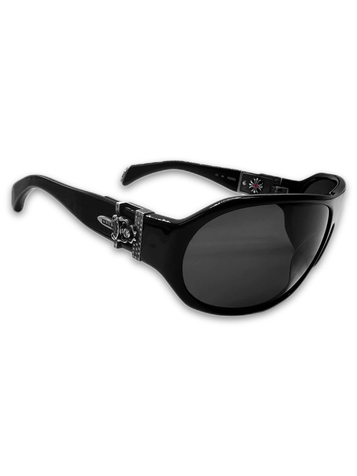 Chrome Hearts Chrome Hearts 78 Diamond Factory 1/1 2 Ruby Hung Sunglasses Size ONE SIZE - 3 Thumbnail