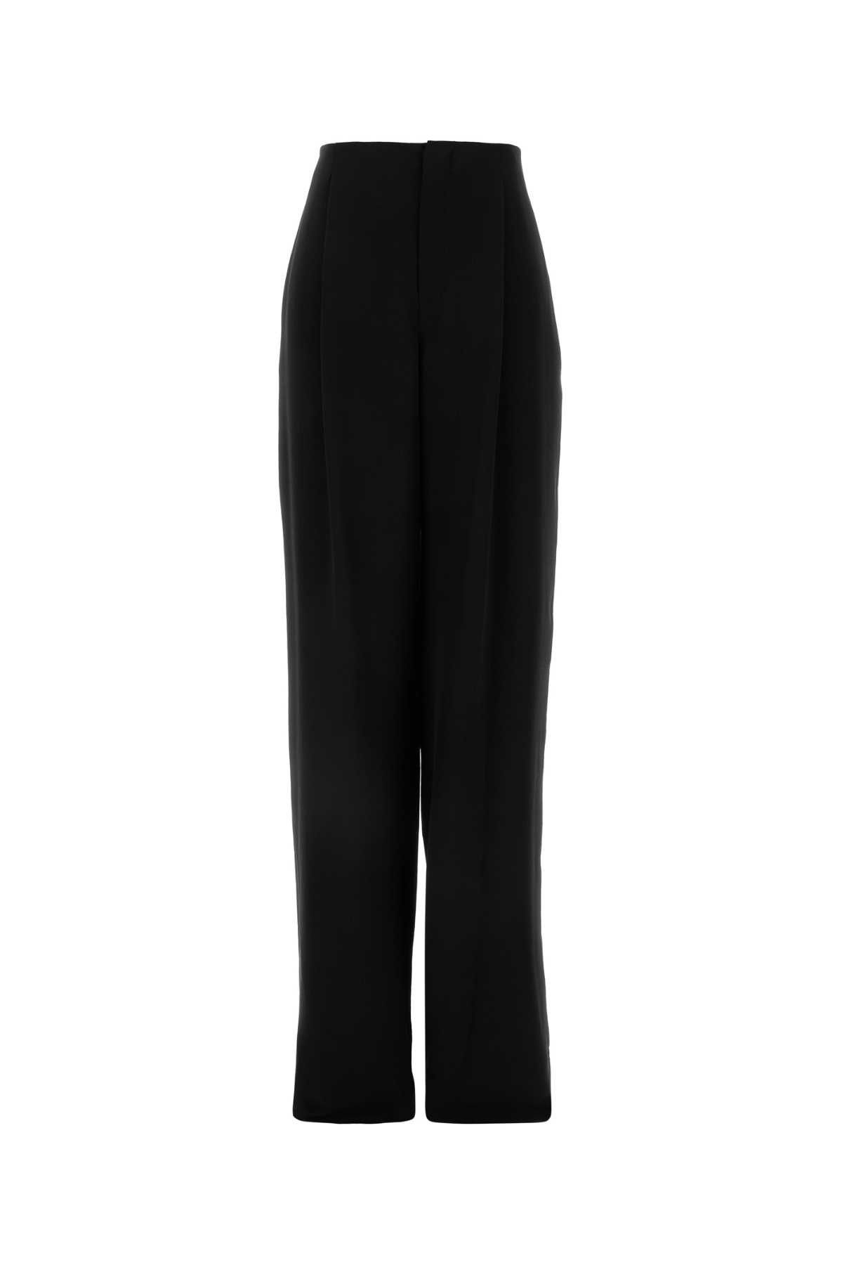 Saint Laurent Paris Black Silk Pant Size 28" / US 6 / IT 42 - 1 Thumbnail