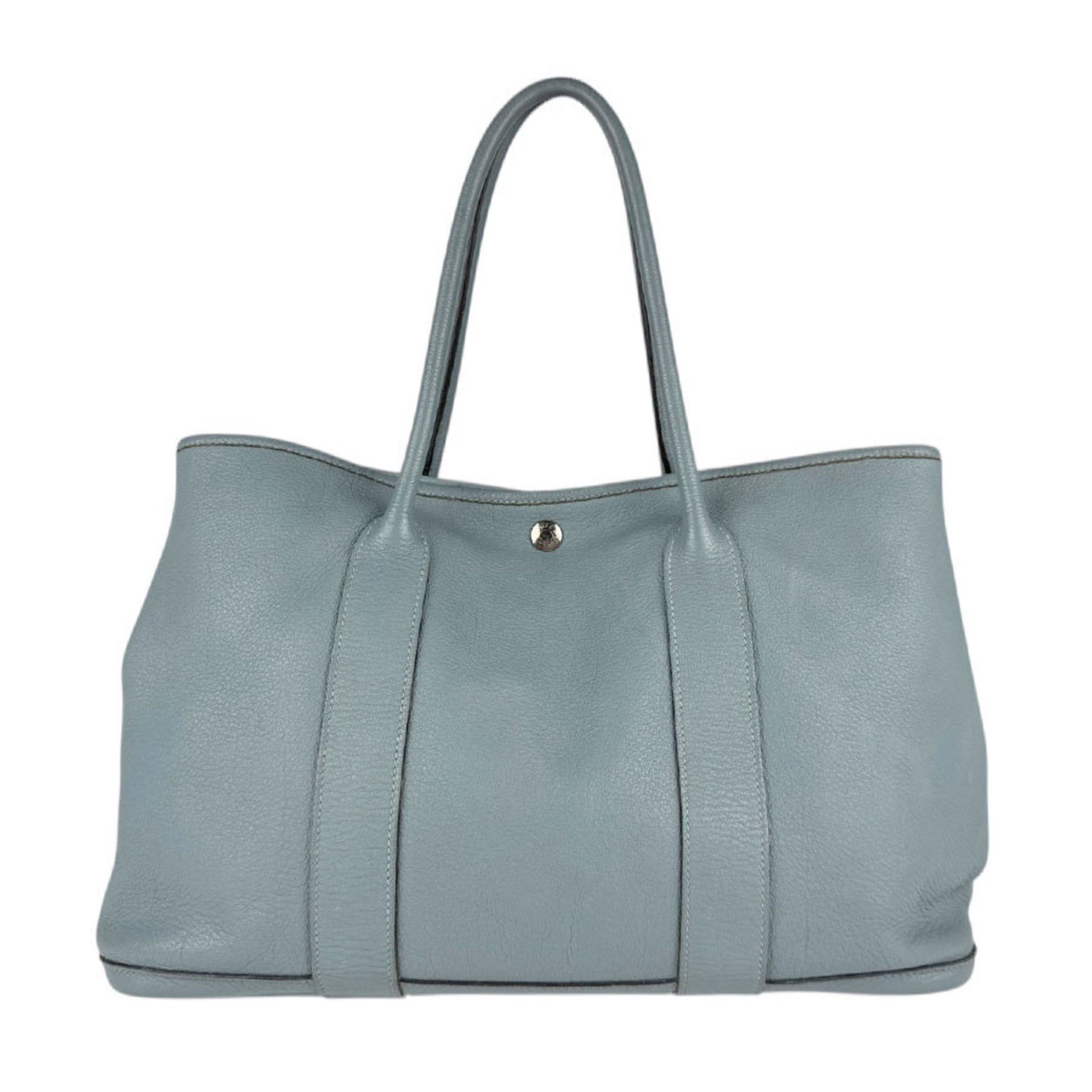 Hermes Tote Bag Handbag Garden Pm 36 Negonda Estimated Ciel Men's Women's Z5367