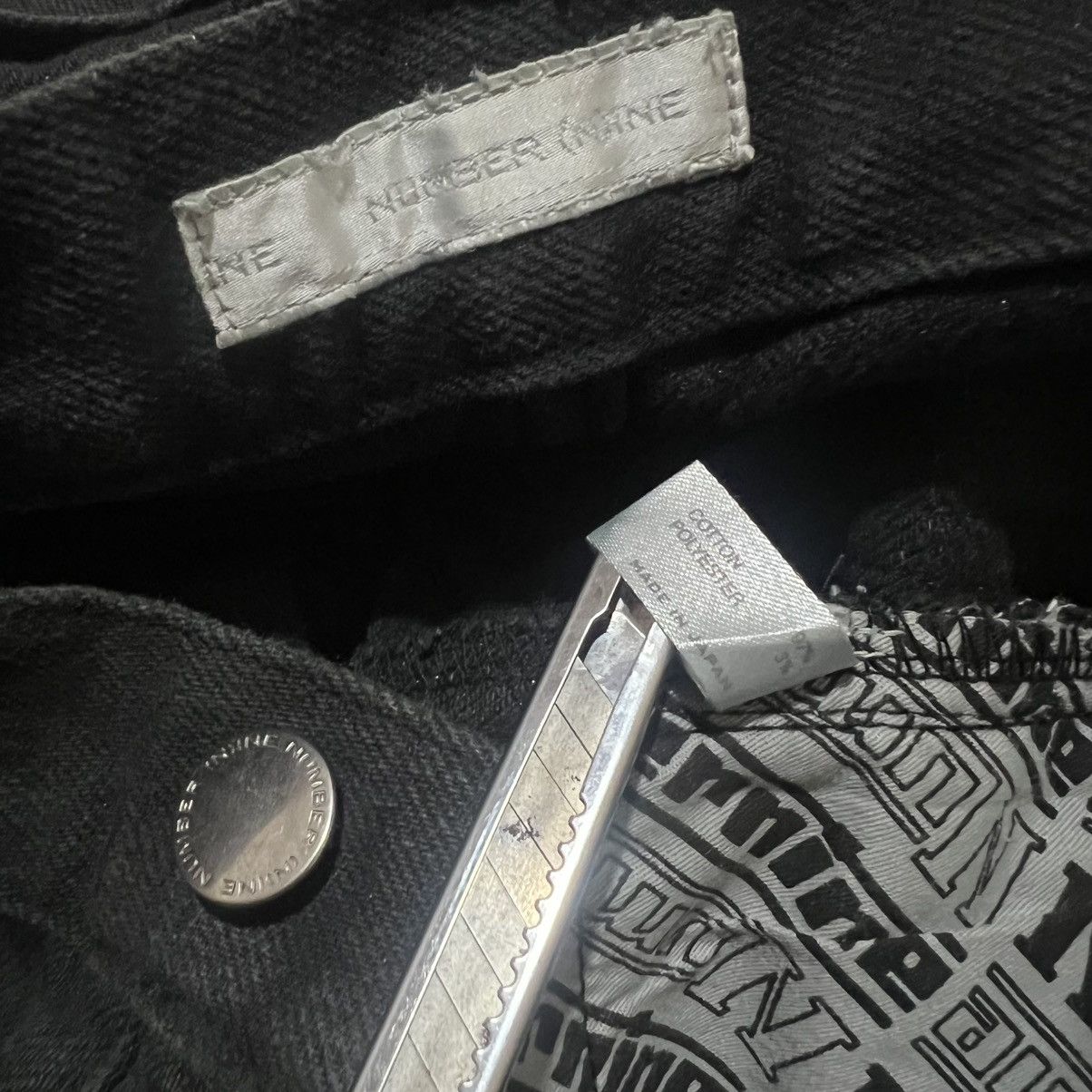 Number (N)ine SS02 Number (N)ine "Modern Age" Glitter Denim Jeans Size US 30 / EU 46 - 7 Thumbnail