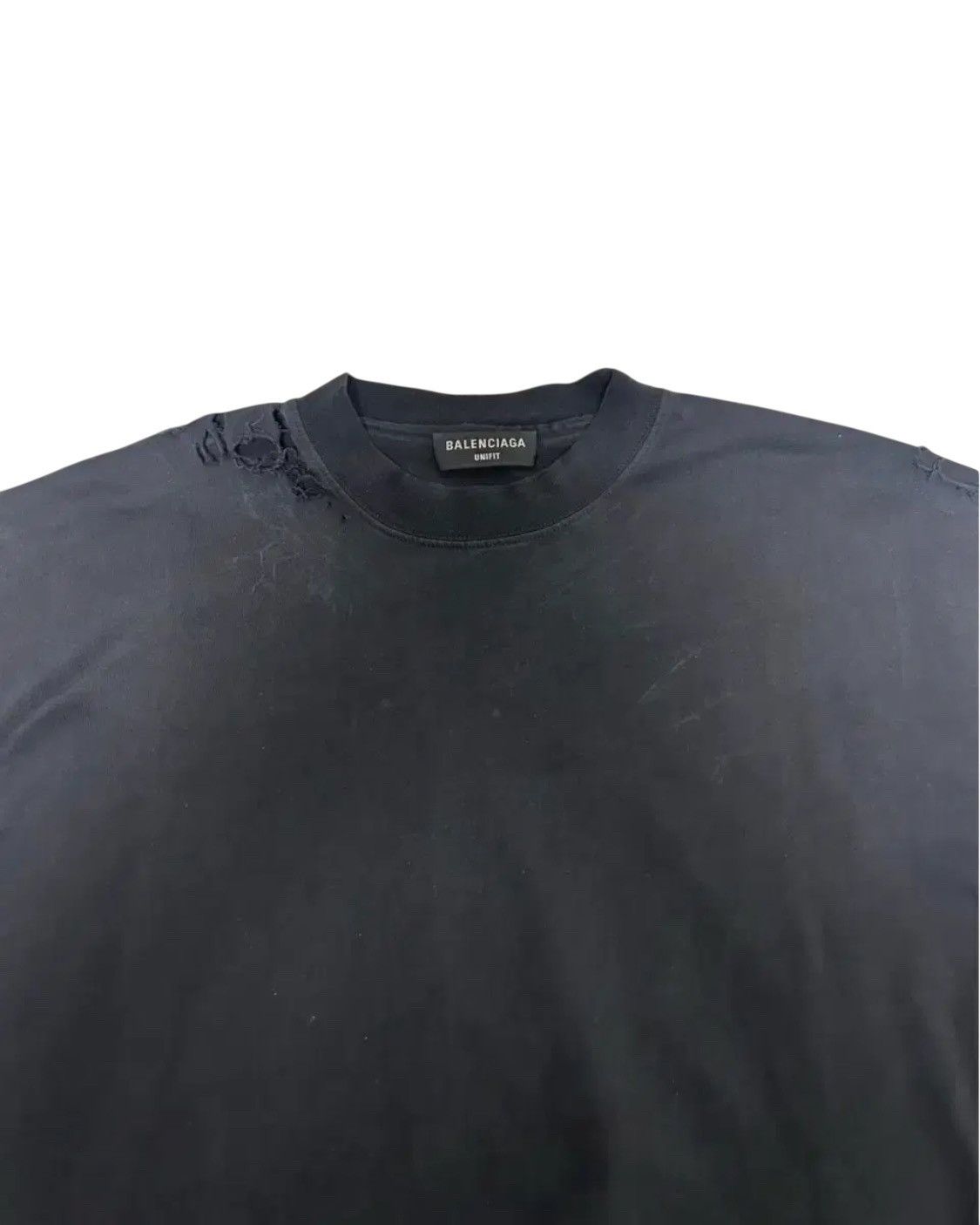 Balenciaga Balenciaga 3B Repair Distressed T-Shirt Size US M / EU 48-50 / 2 - 3 Thumbnail