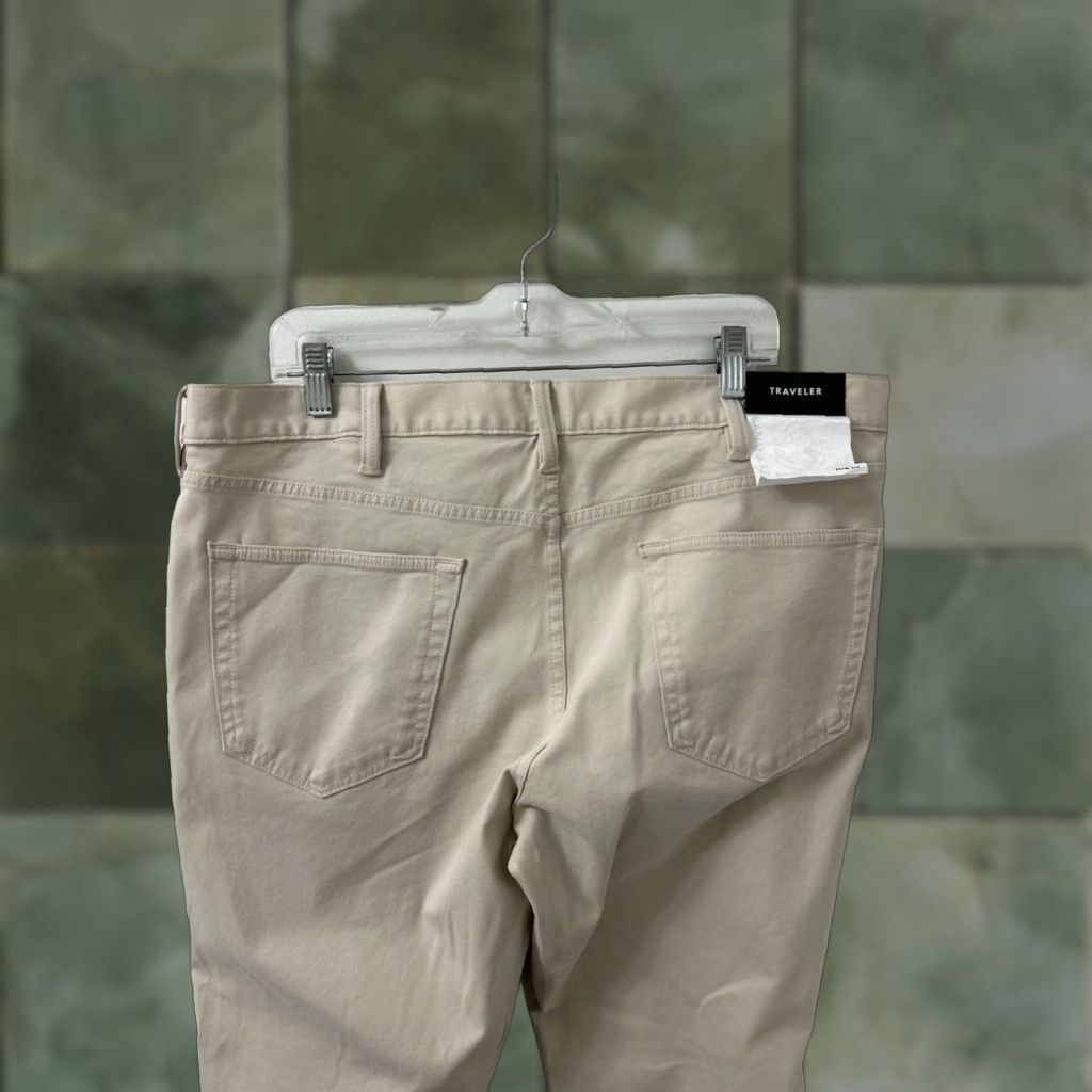 Banana Republic Banana Republic Traveler Pants Mens Size 38x32 Beige Slim Fit Chino NWT Size US 38 / EU 54 - 1 Thumbnail