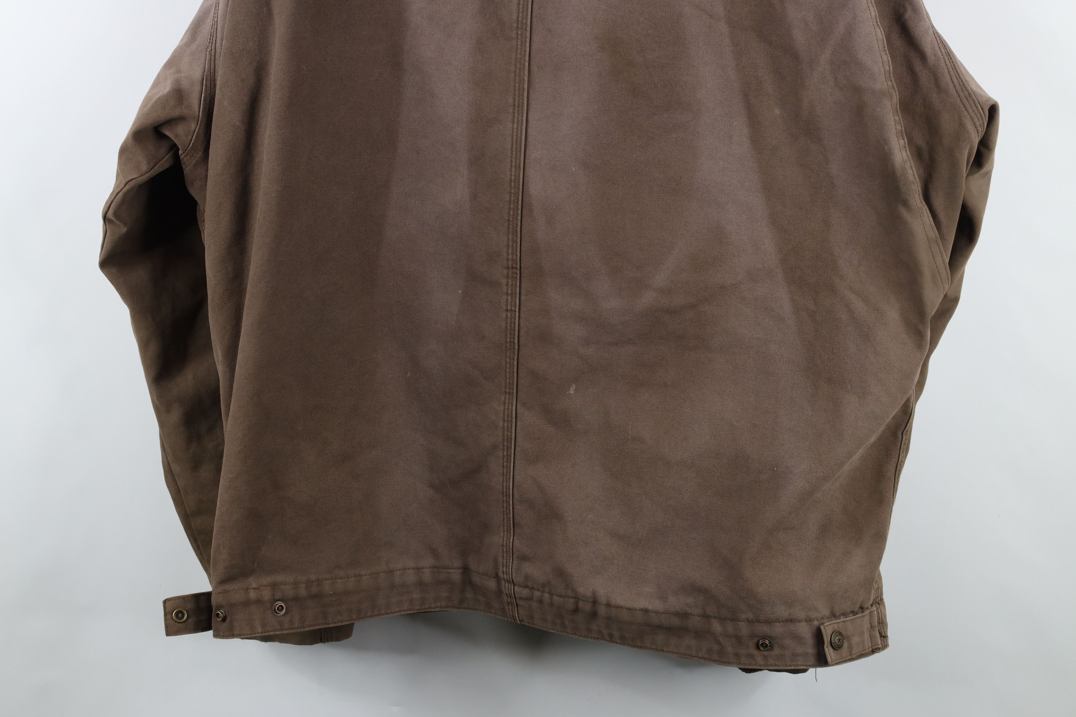 Vintage Vintage Streetwear Pile Fleece Lined Hooded Canvas Jacket Size US XL / EU 56 / 4 - 16 Thumbnail