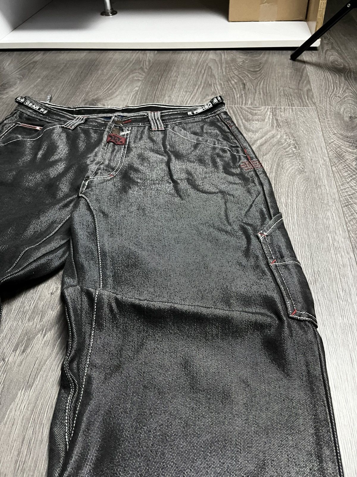 Vintage Vintage Fishbone Gear Y2K Baggy Wide Leg Jeans Cyber Rave Size US 34 / EU 50 - 5 Thumbnail