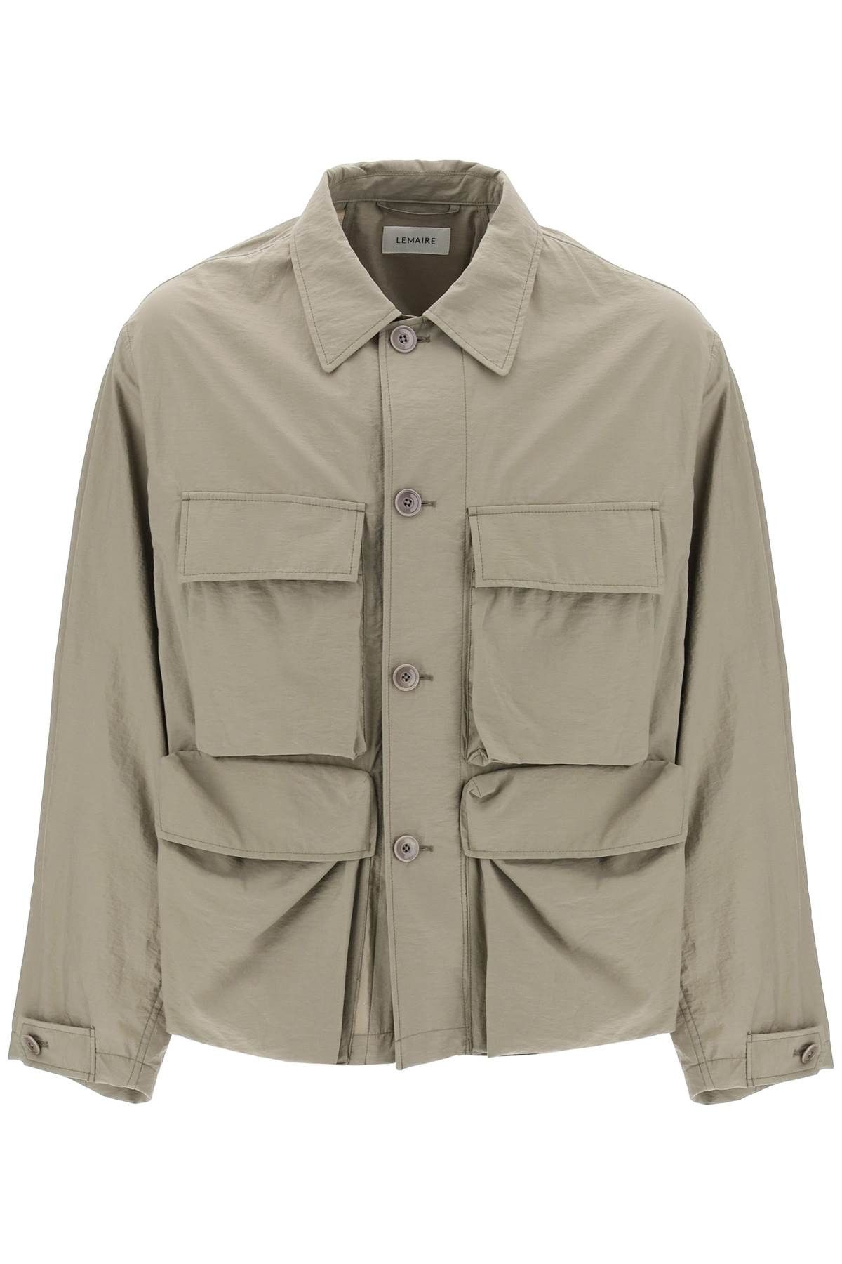 image of Lemaire Lightweight Multi-Pocket Jacket in Dusty Khaki, Men's (Size Medium)