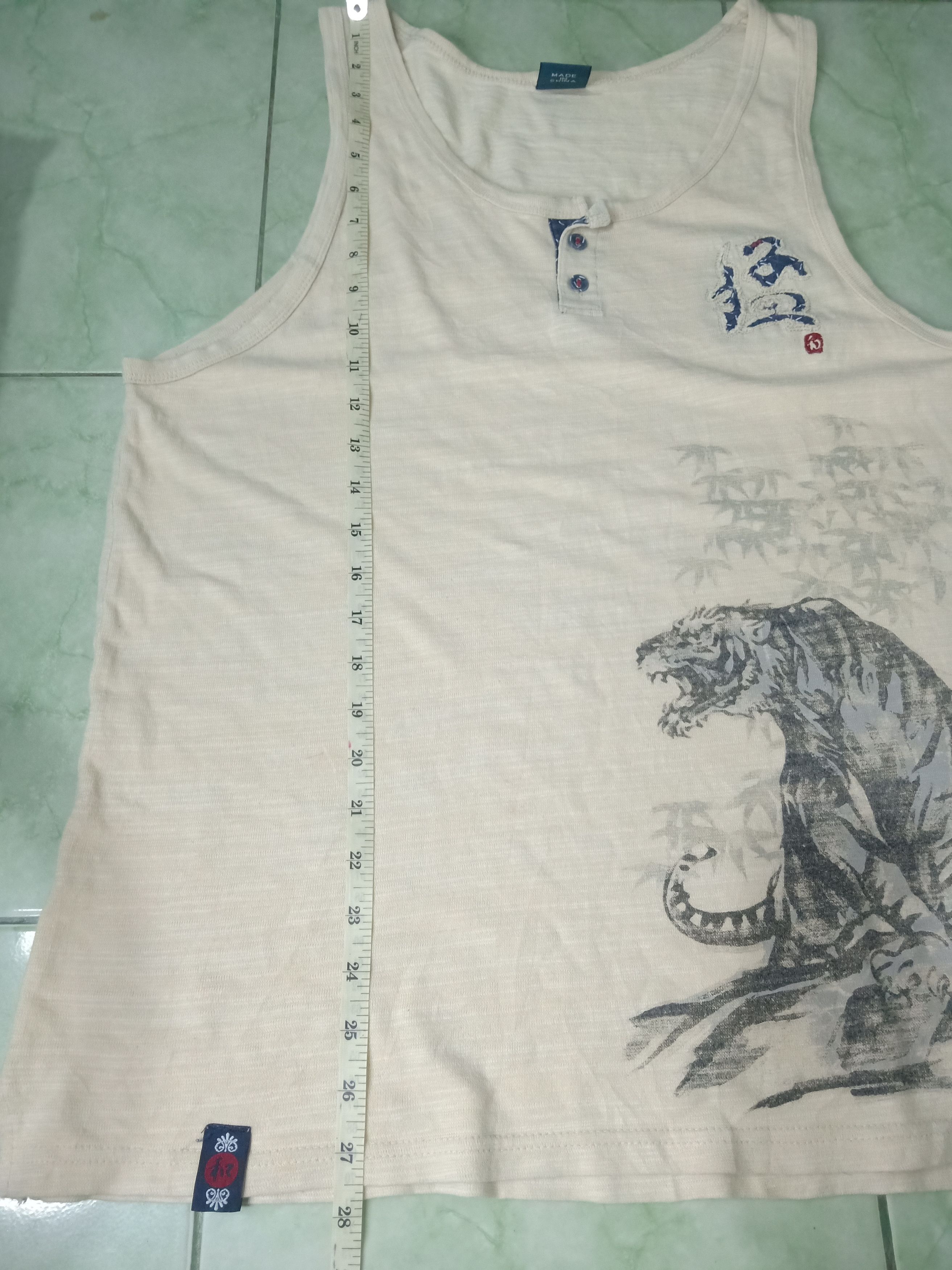 Karakuri Tamashii BULLET NOISE Japanese Sukajan Gothic Tiger Sleeveless Size US L / EU 52-54 / 3 - 12 Thumbnail