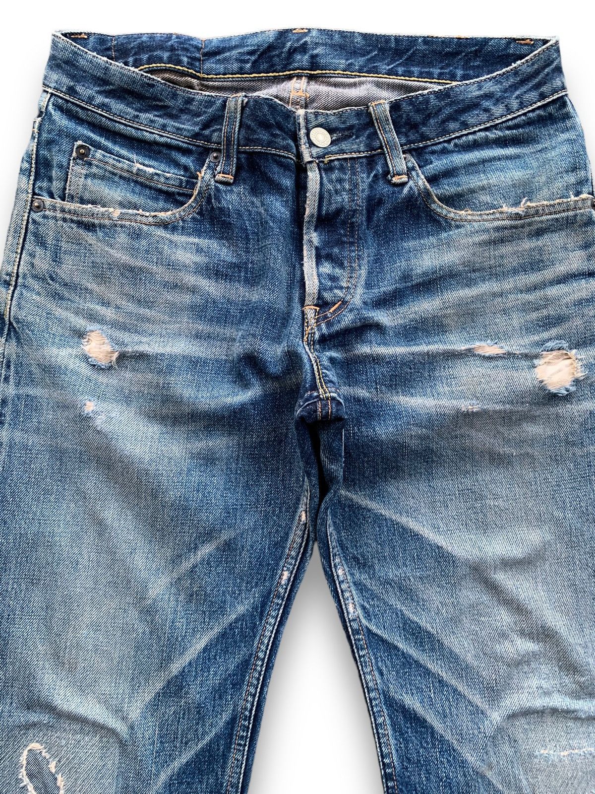 Kapital Kountry Hollywood Ranch Market HR405 Selvedge Patchwork Grunge Jeans Size US 31 - 4 Thumbnail