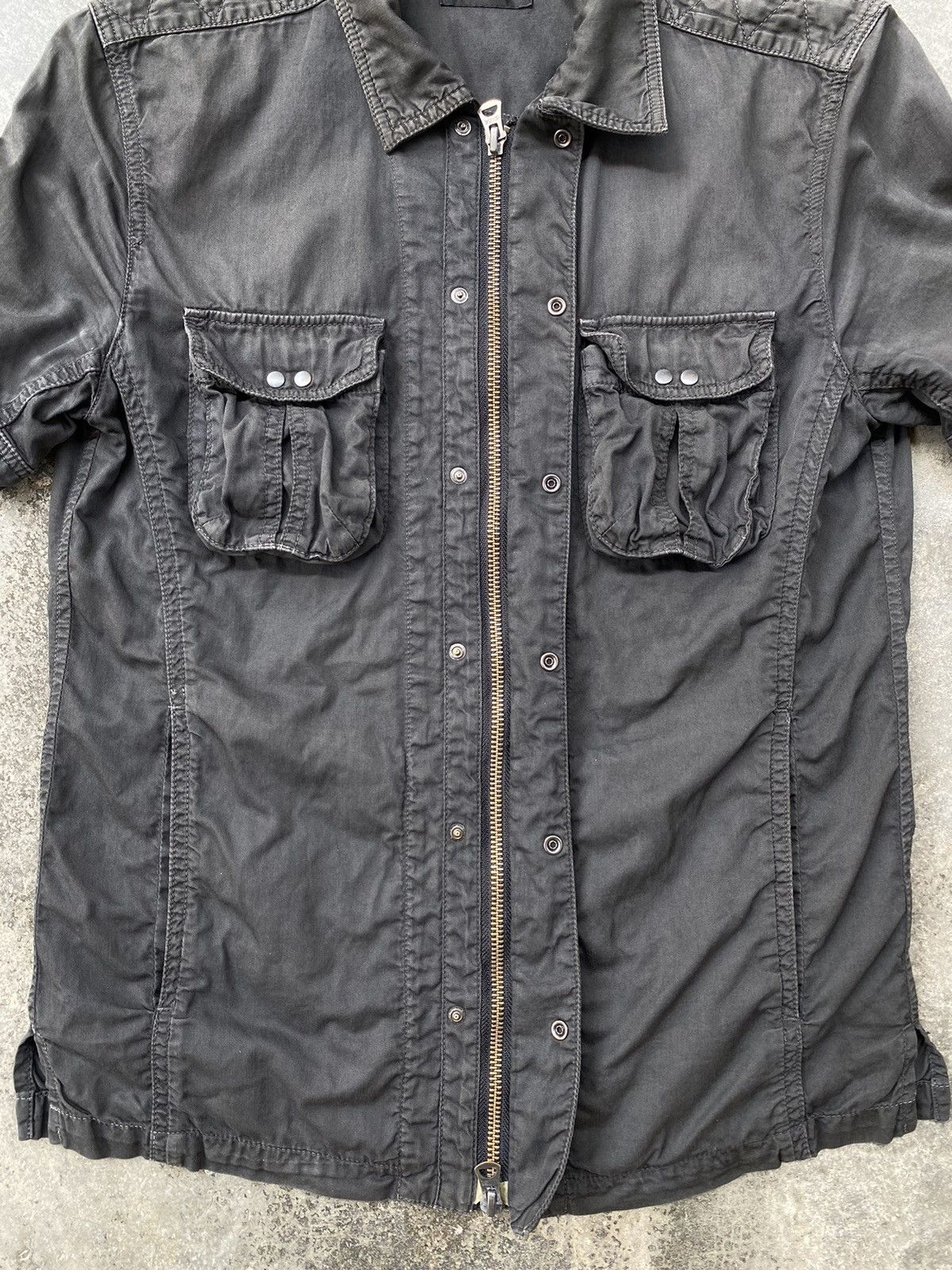 Tete Homme Vintage Tete Homme Issey Miyake Distressed Button up Size US S / EU 44-46 / 1 - 3 Thumbnail