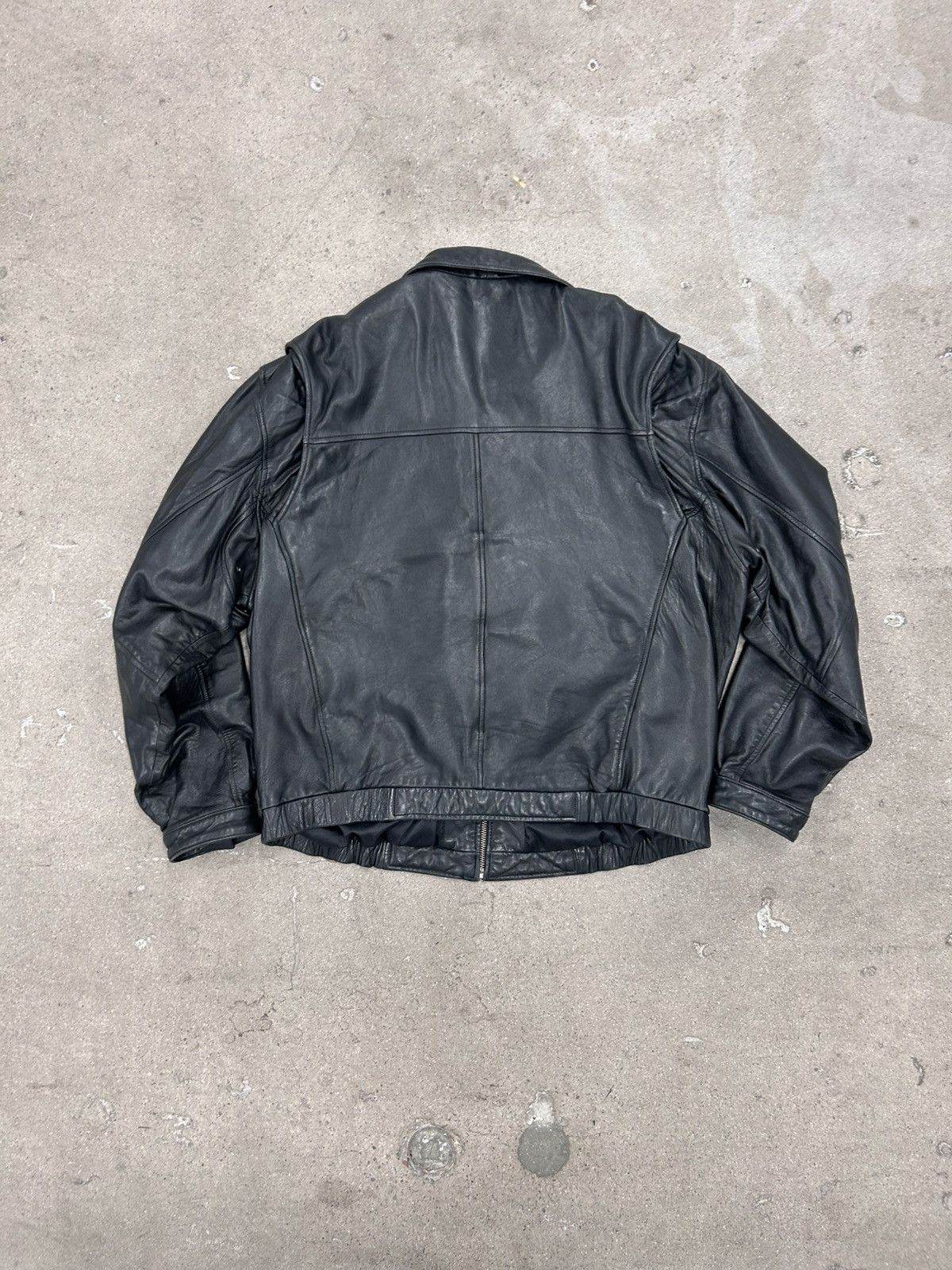 Vintage VTG Wilsons Pelle Studio Bomber Leather Jacket Mens XXL 90s Size US XXL / EU 58 / 5 - 2 Thumbnail