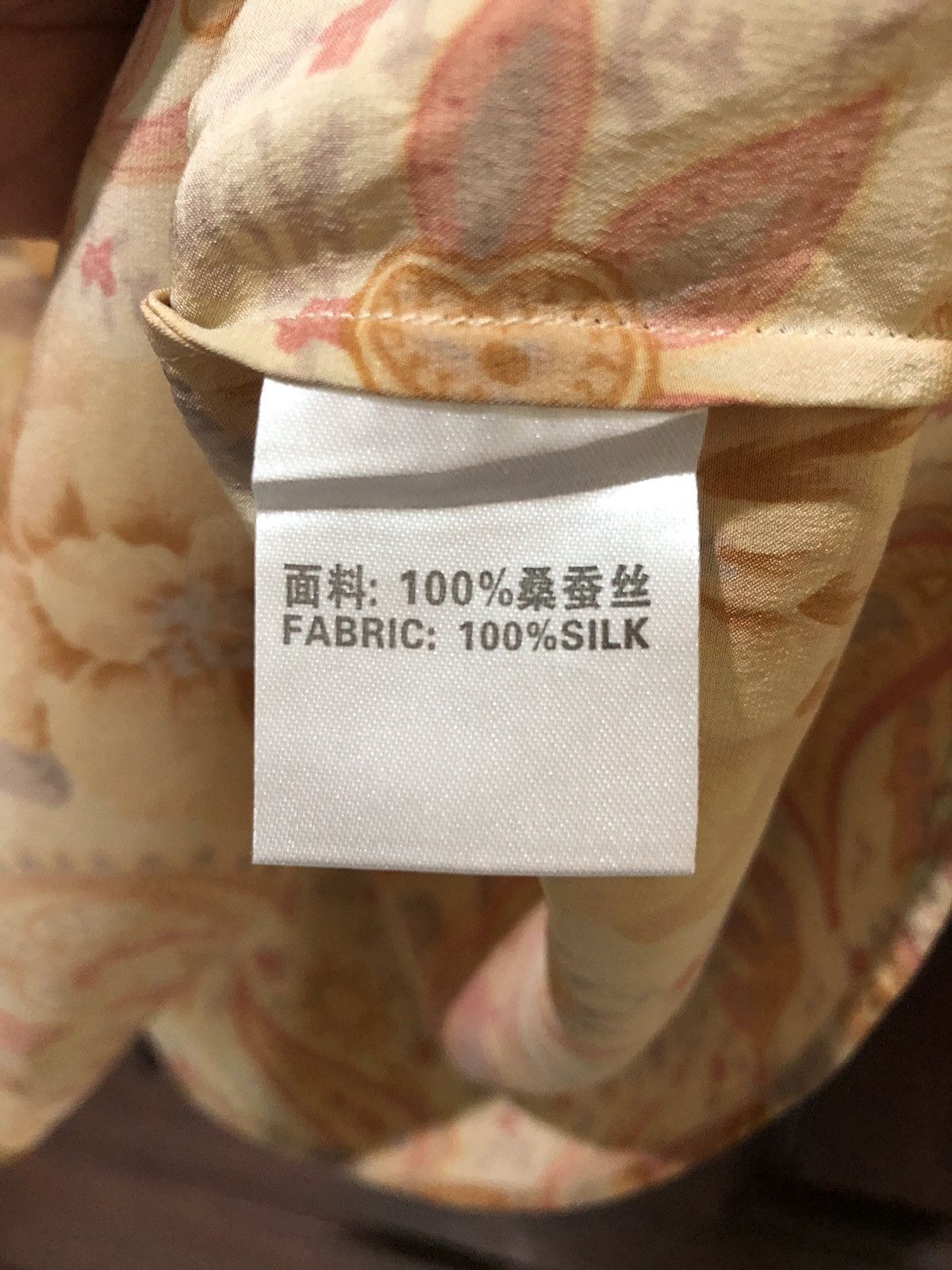 Vintage Asilk Japanese Style Paisley Pattern Allover Silk Style Size L / US 10 / IT 46 - 9 Thumbnail