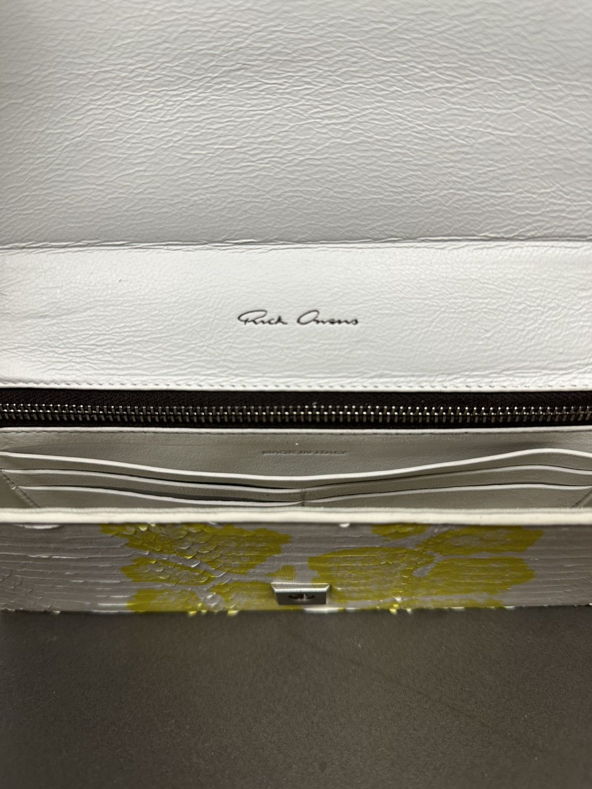 Rick Owens SS22 ‘FOGACHINE’ Python Beveled Clutch Size ONE SIZE - 8 Thumbnail