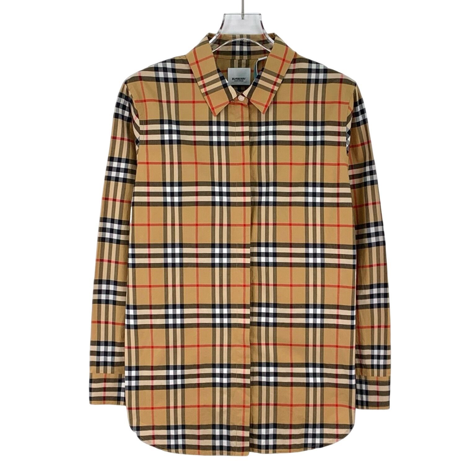 Burberry Burberry Check Cotton Button Up Shirt IT 40 Size S / US 4 / IT 40 - 1 Thumbnail
