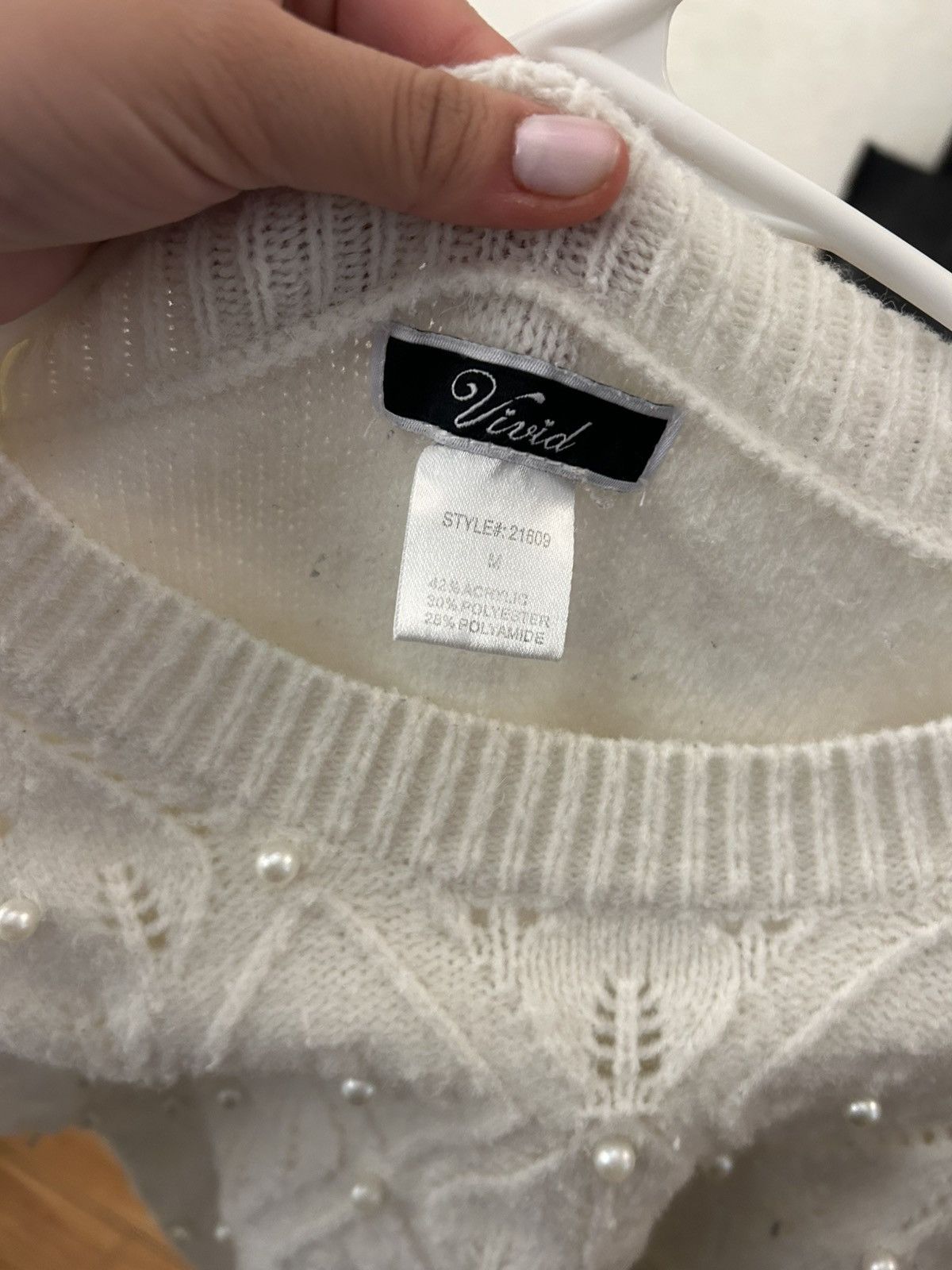 Other Beaded Textured knit Sweater Size M / US 6-8 / IT 42-44 - 3 Thumbnail