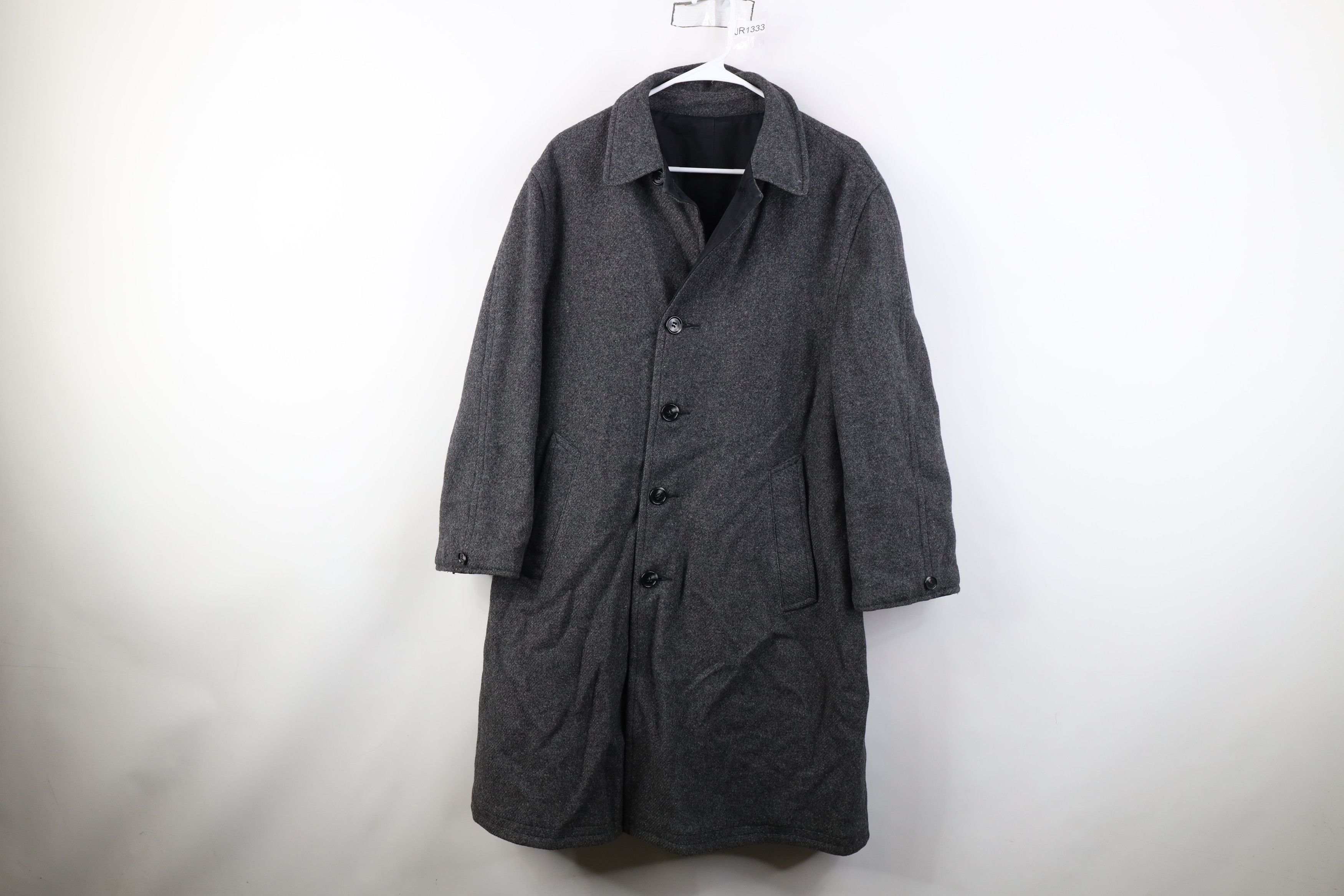 Vintage Vintage 60s Rockabilly Reversible Wool Trench Coat USA Size US XXL / EU 58 / 5 - 12 Thumbnail