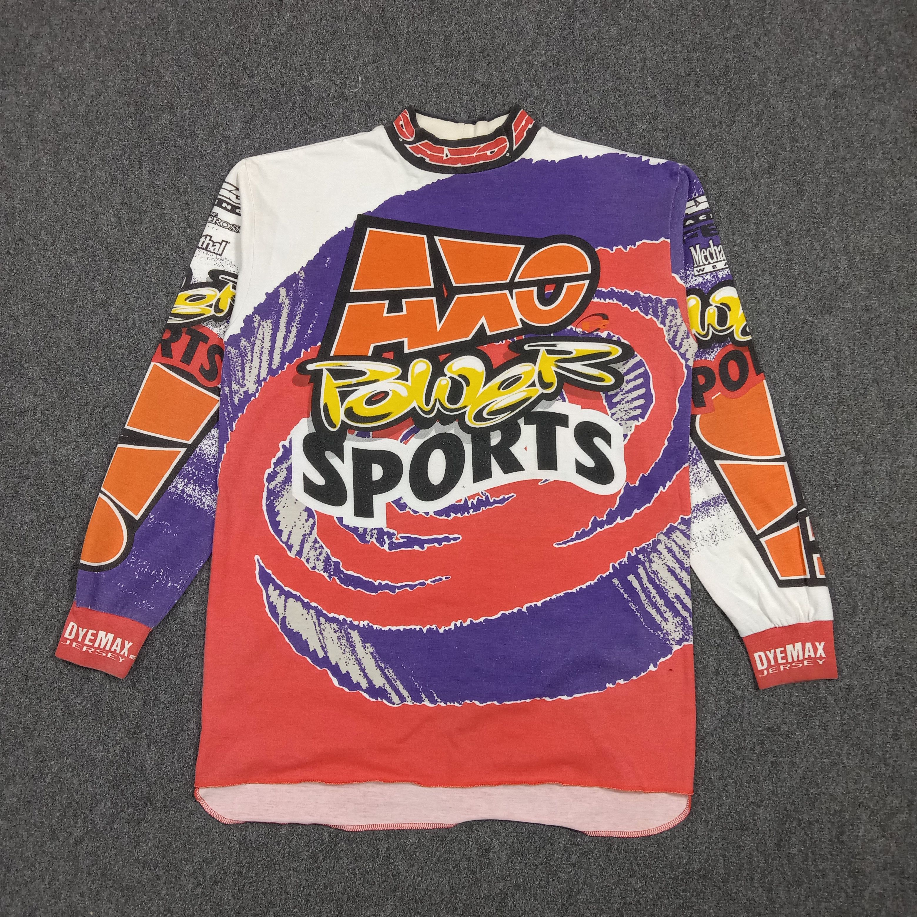 Vintage AXO Power Sports Extreme Racing Dyemax Shirt C276N78 Size US M / EU 48-50 / 2 - 1 Thumbnail