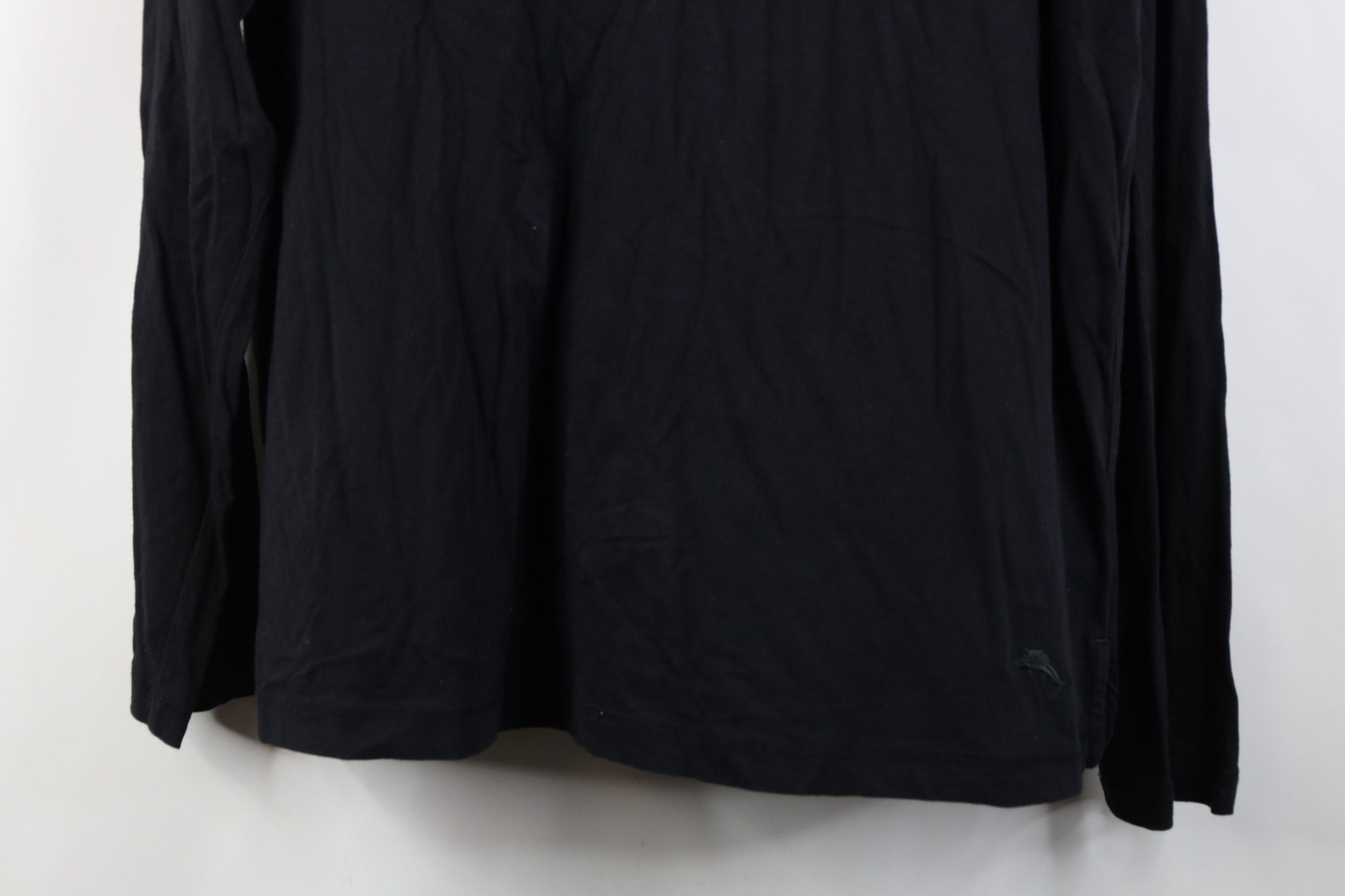 Tommy Bahama Tommy Bahama Cotton Blend Long Sleeve Henley T-Shirt Black Size US L / EU 52-54 / 3 - 3 Thumbnail