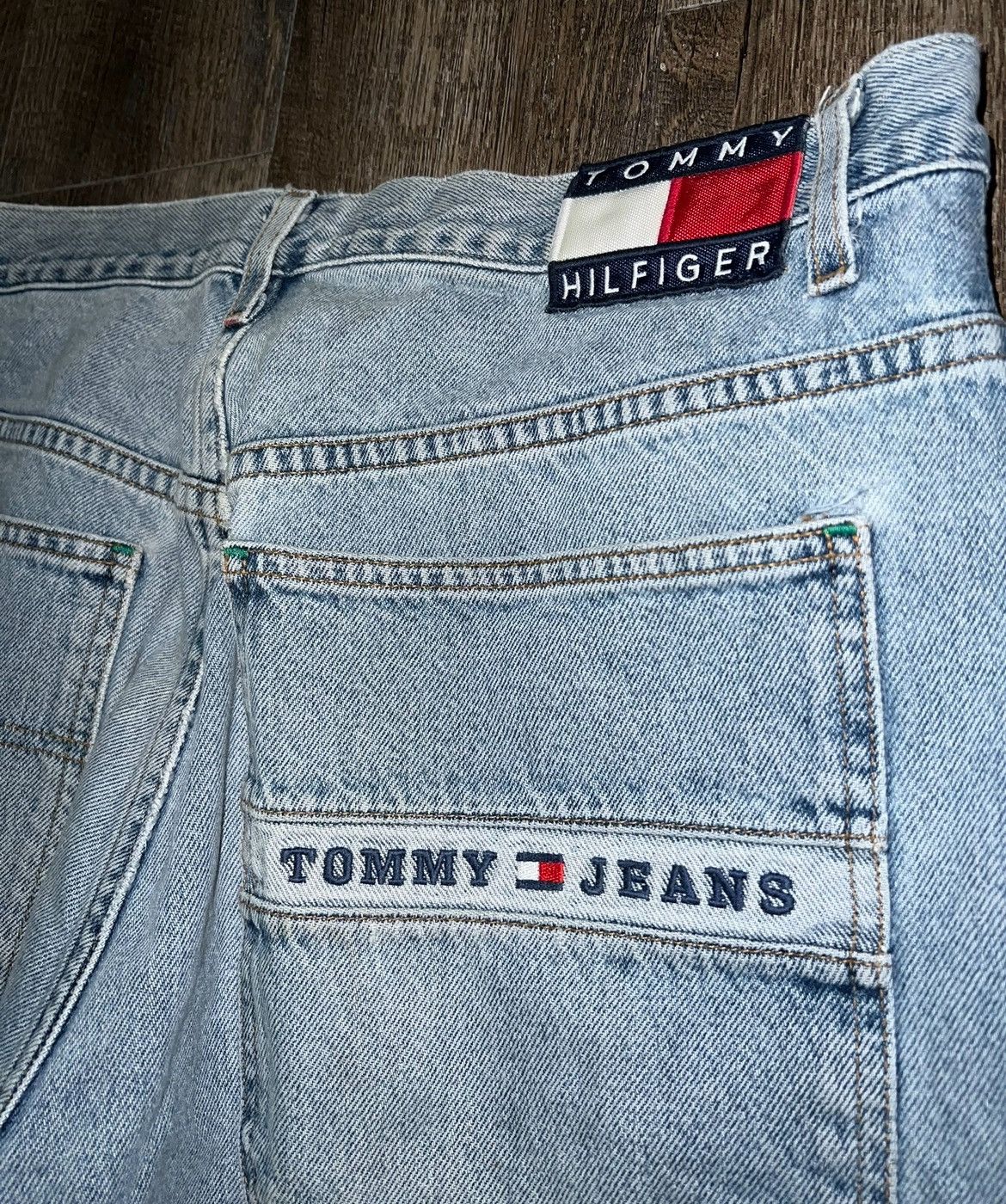 JNCO × Tommy Hilfiger × Vintage Vintage Tommy Hilfiger Baggy Wide Leg Carpenter Jeans siz 36 Size US 36 / EU 52 - 3 Thumbnail