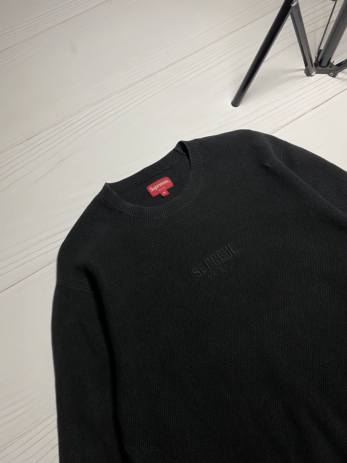 Supreme Supreme Raised Logo Crewneck Faded Sweater Size US M / EU 48-50 / 2 - 6 Thumbnail