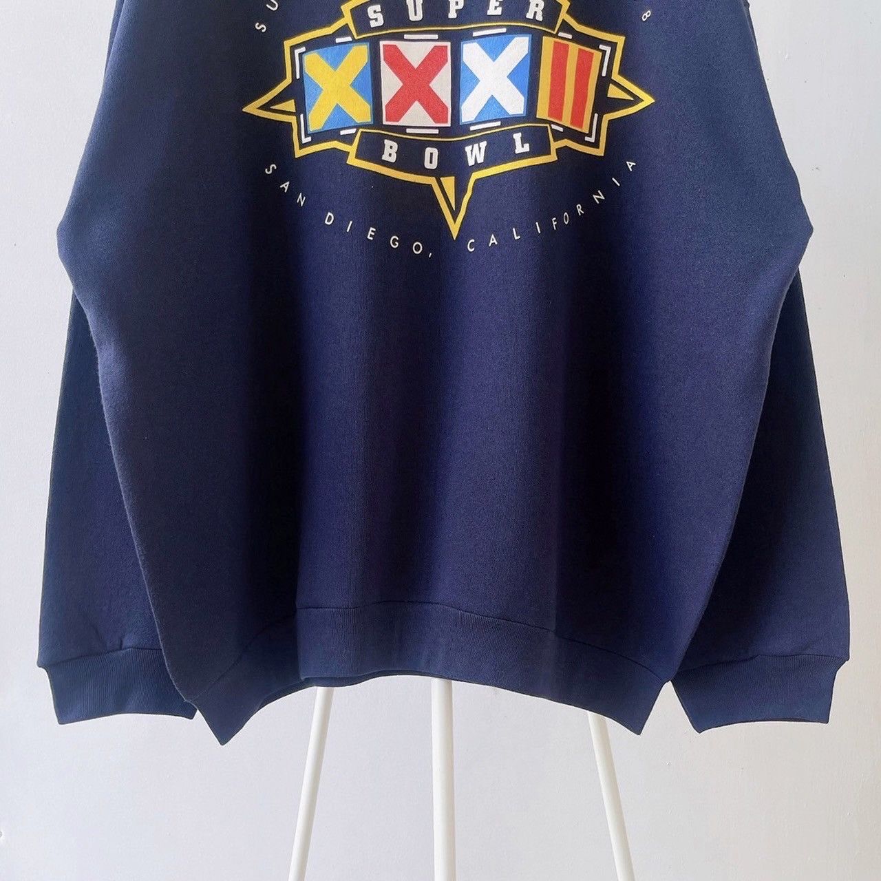 Vintage 90s Super Bowl NFL Football sweatshirt/ 2XL Size US XXL / EU 58 / 5 - 4 Thumbnail