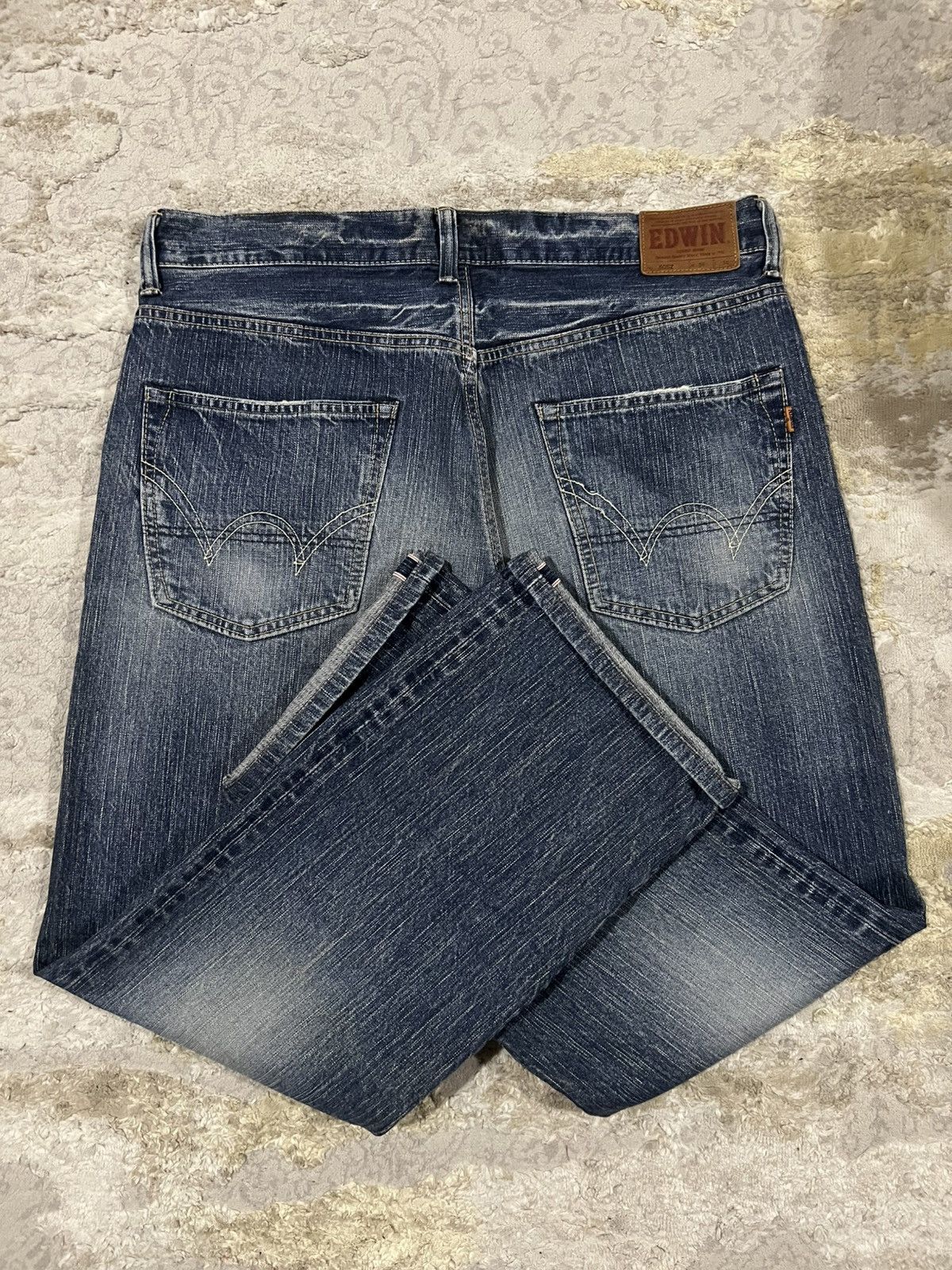 Samurai Jeans ED-80 Nihon Men Selvaged 13.5oz Organic Mud Wash Dirty Denim Size US 36 / EU 52 - 1 Thumbnail