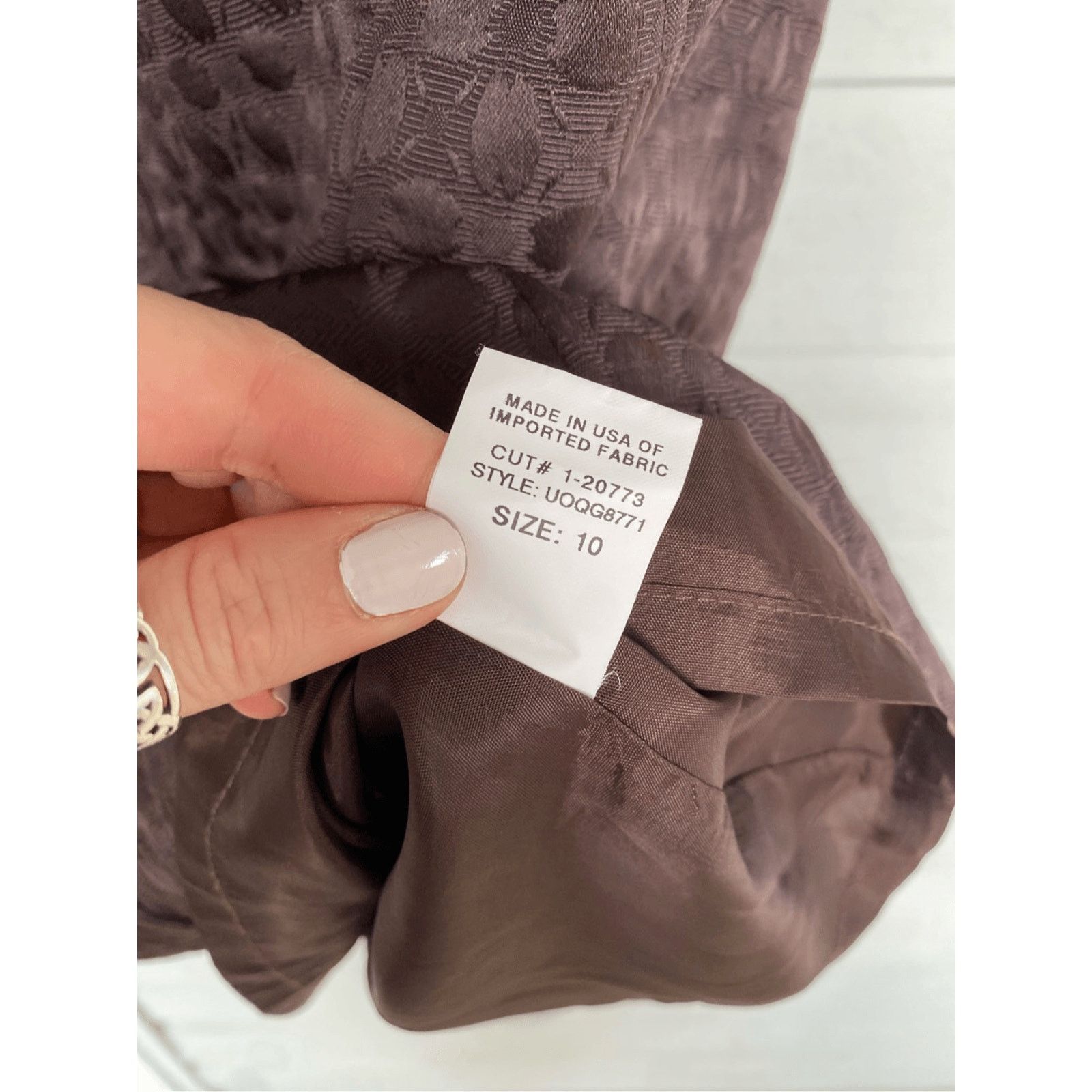 Nordstrom David Meister Chocolate Brown Bow Sheath Pencil Dress, Sz 10 Size L / US 10 / IT 46 - 10 Thumbnail