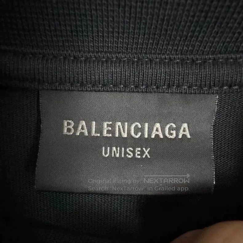 Balenciaga Balenciaga Black Distressed Hem Short Sleeve T-Shirt. Size US XXL / EU 58 / 5 - 5 Thumbnail
