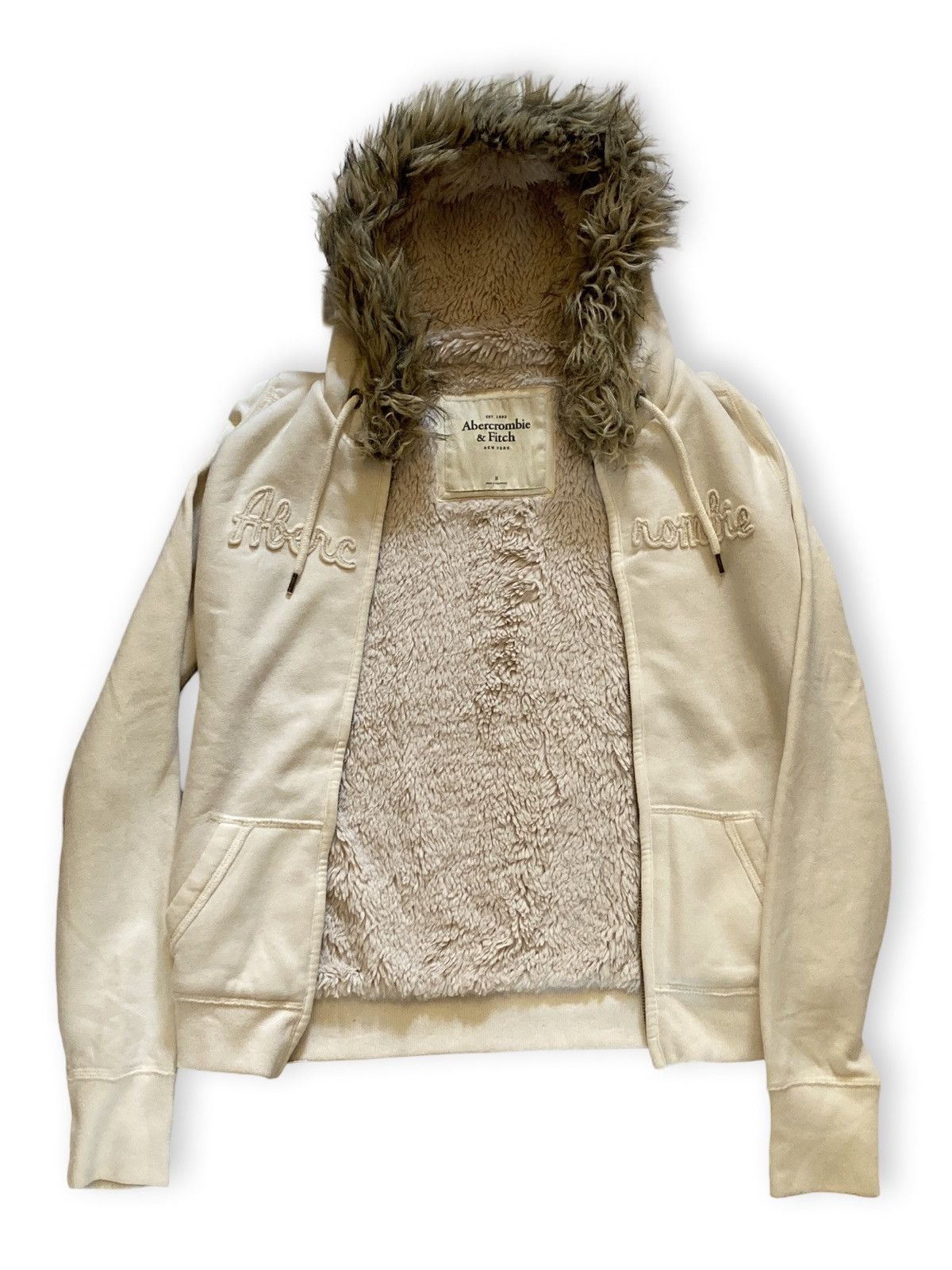 Abercrombie & Fitch Abercrombie Fur Hood and Lining Zip Up Size S / US 4 / IT 40 - 2 Thumbnail