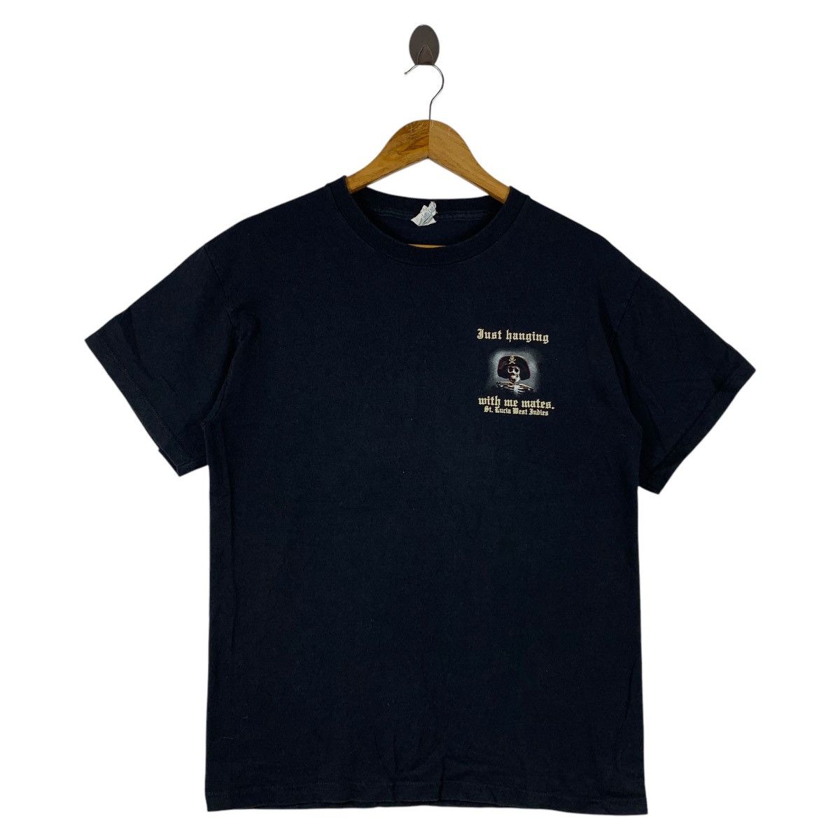 Vintage Vintage JUST HANGING with me mates big logo tee Size US M / EU 48-50 / 2 - 2 Thumbnail