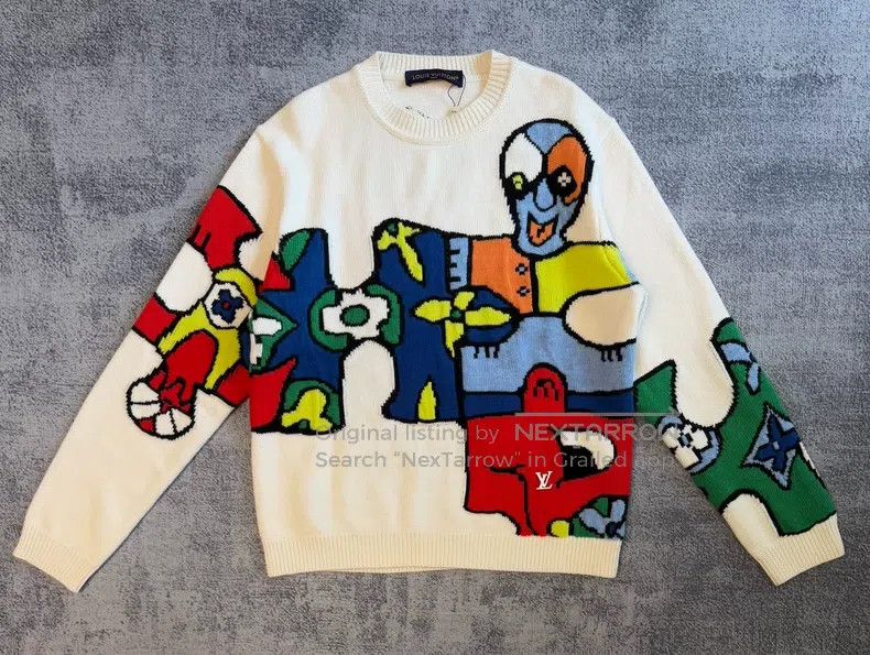 Louis Vuitton Louis Vuitton Doll doodle sweater Size US L / EU 52-54 / 3 - 1 Thumbnail
