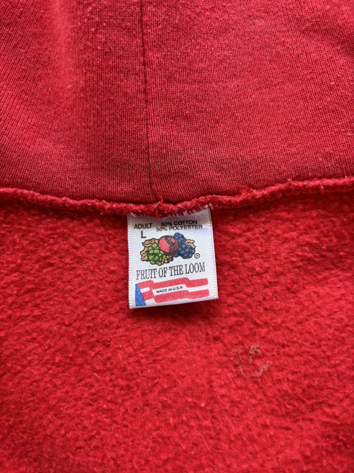 Fruit Of The Loom Vintage Sun Faded Fruit Of The loom FOURTH BUT FIRST Size US L / EU 52-54 / 3 - 7 Thumbnail