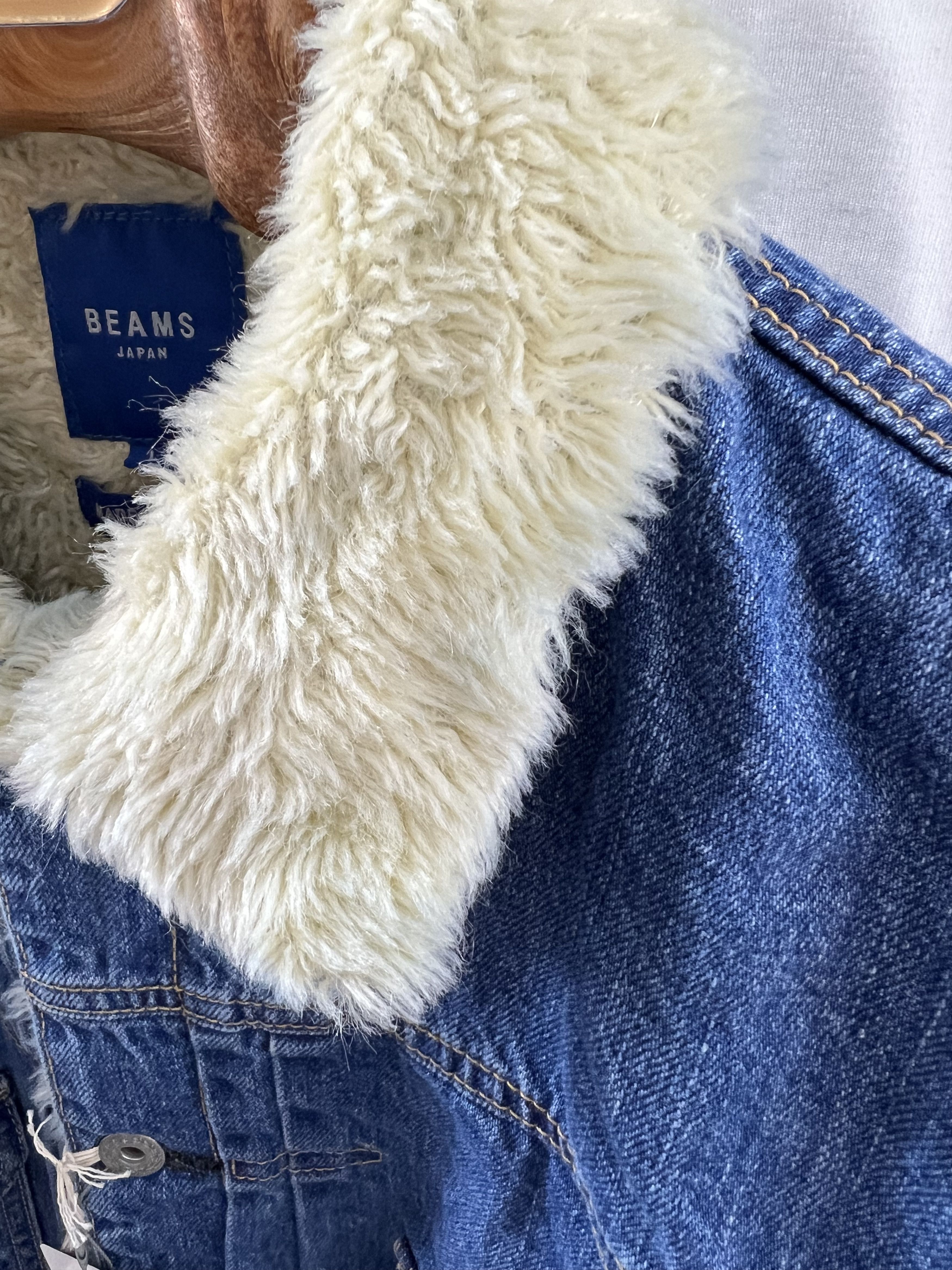 Beams Japan Beams Japan Denim Boa Jacket, Type II, Faux Shearling, JP L Size US M / EU 48-50 / 2 - 3 Thumbnail