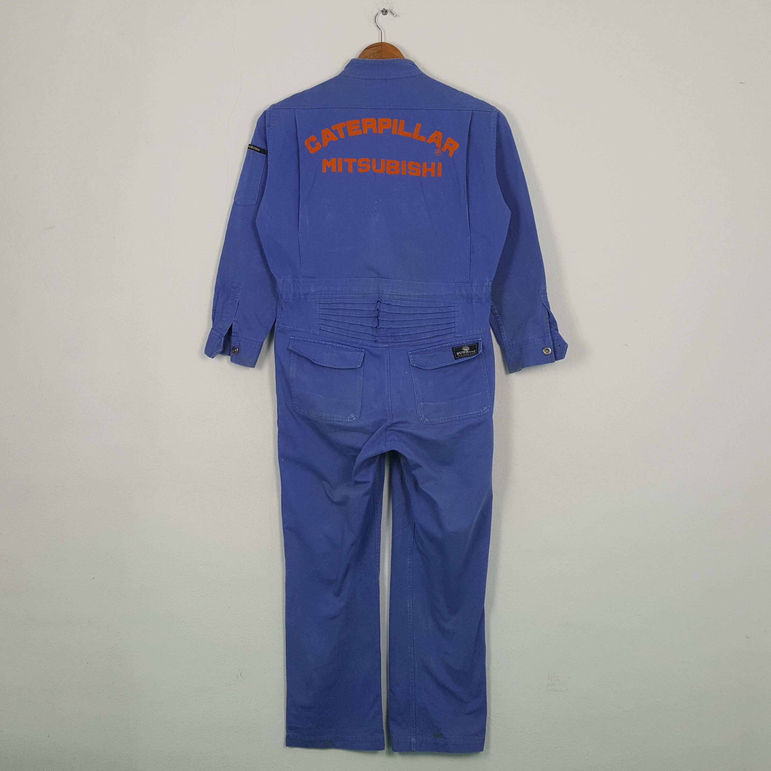 Japanese Brand Vintage Caterpillar Mitsubishi Japan Vehicle Coverall RR2 Size US L / EU 52-54 / 3 - 1 Thumbnail