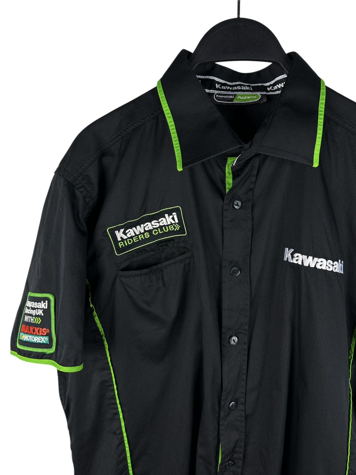 Vintage Vintage Kawasaki Racing Shirt Short Sleeve Button Up Men’s Size US XL / EU 56 / 4 - 2 Thumbnail