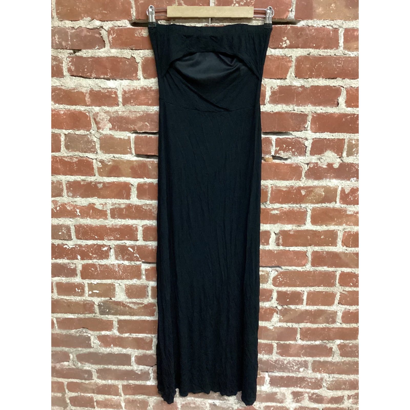 Vintage VINTAGE La Scala Womens Dress Strapless A-Line Black Knee Length Medium US Made USA 50" Length 13" Pit to Pit Womens Size M / US 6-8 / IT 42-44 - 4 Thumbnail