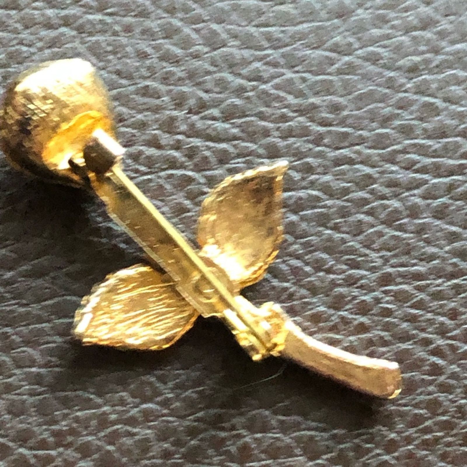 Vintage Vintage 80s lilac rivoli cut thorn rose brooch pin Size ONE SIZE - 3 Thumbnail