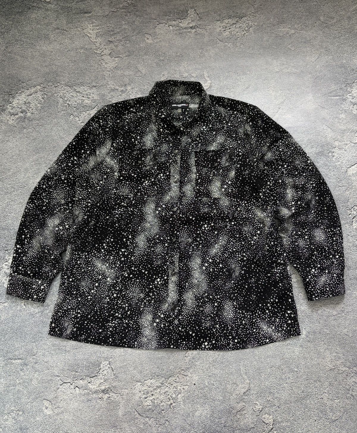 Karl Lagerfeld Karl Lagerfeld Paris Star Print Shirt Black White Blouse XL Size XL / US 12-14 / IT 48-50 - 3 Thumbnail