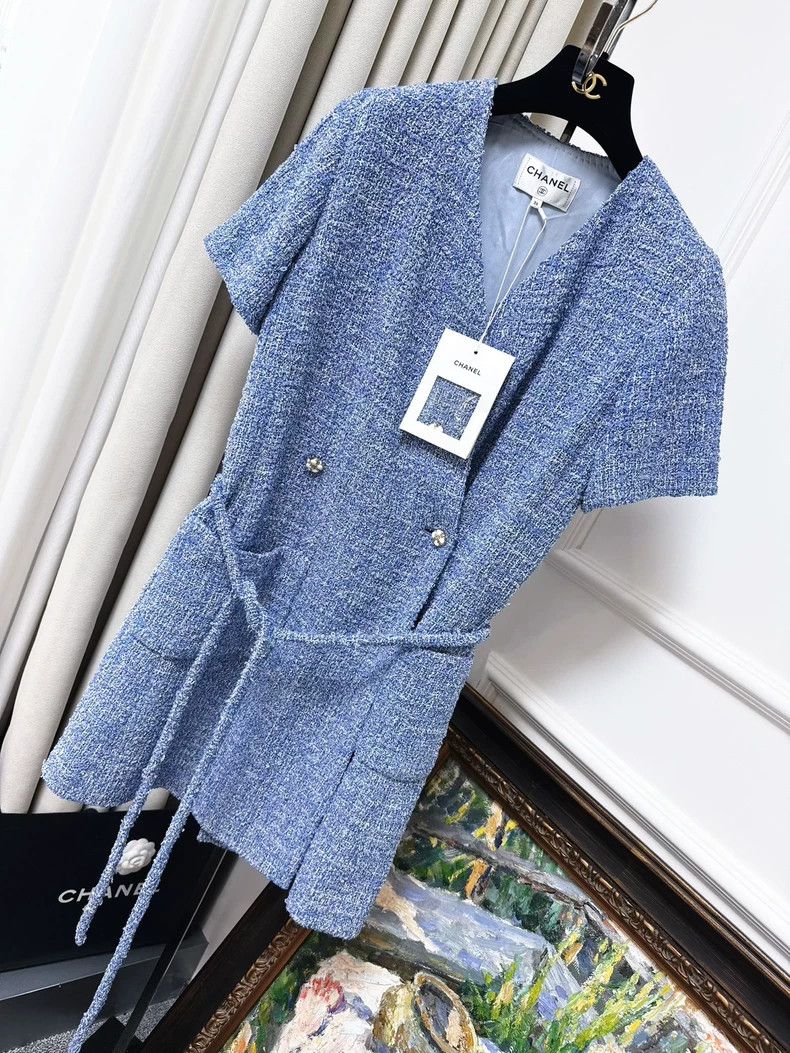 Chanel Chanel 24p spring and summer preview series blue short-sle Size XS / US 0-2 / IT 36-38 - 1 Thumbnail