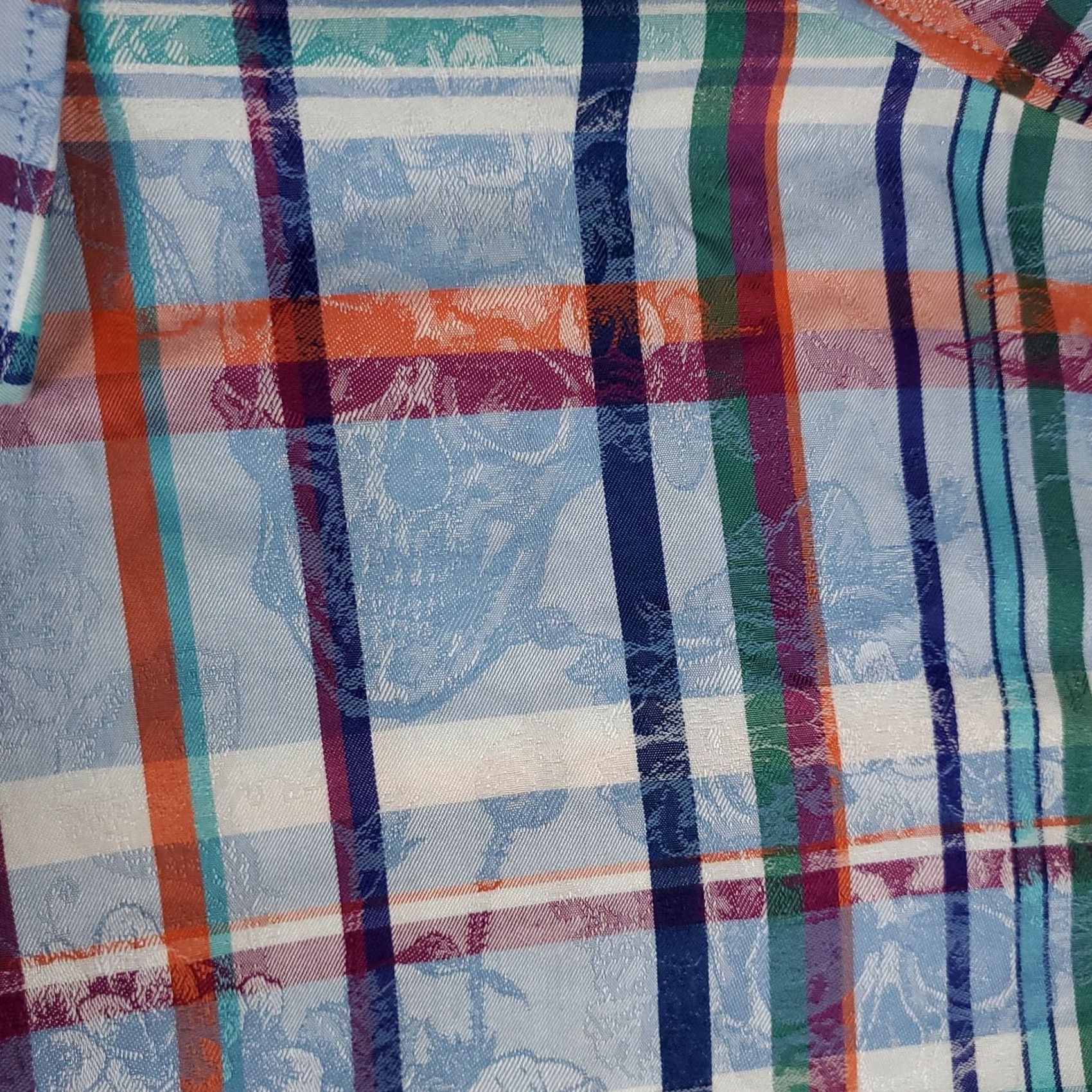 Robert Graham Robert Graham Shirt Mens XL Blue Skull Plaid Button-Up Long Sleeve Classic Casual Formal Size US XL / EU 56 / 4 - 3 Thumbnail