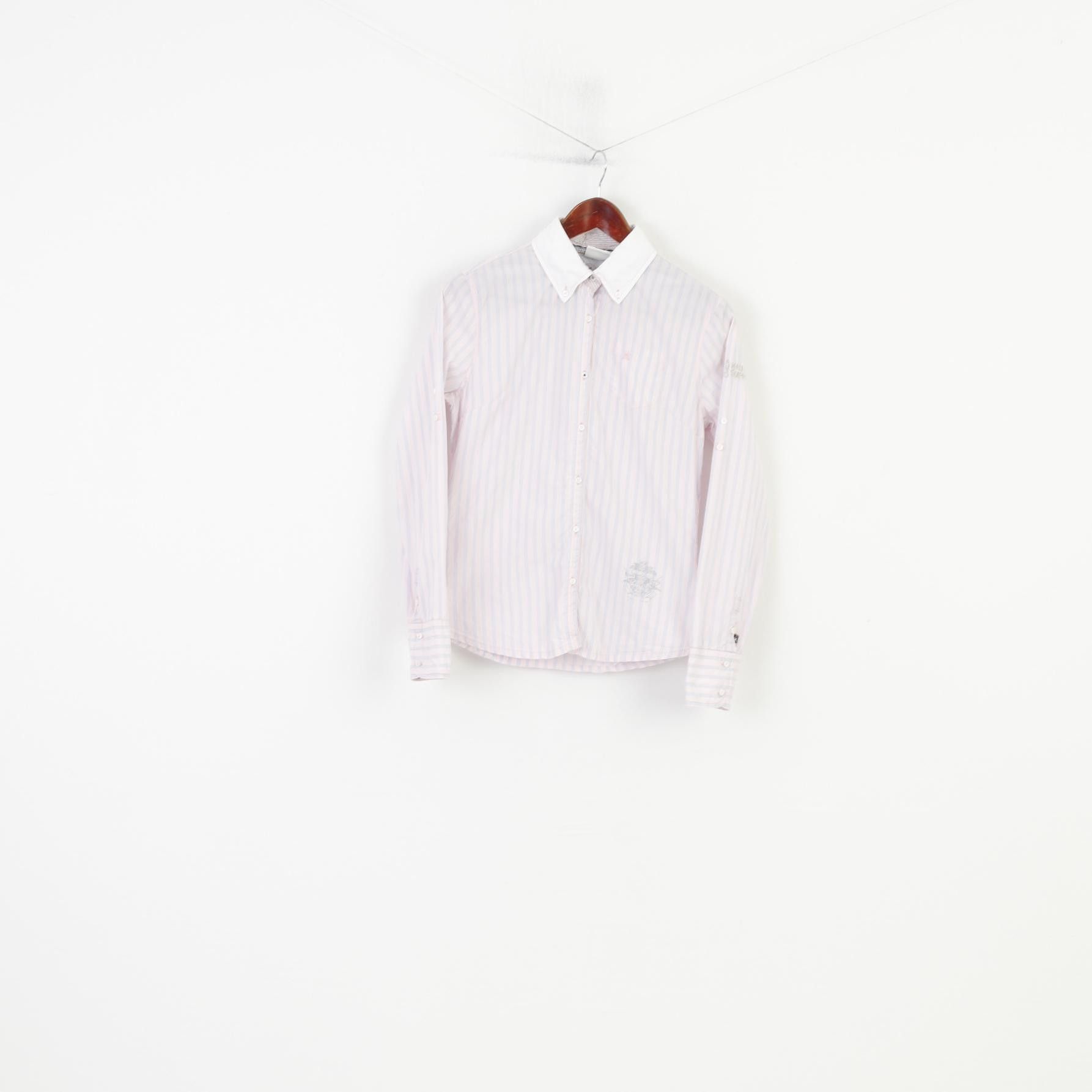 Vintage Gaastra Women M Casual Shirt Pink Cotton Striped 10849 Size M / US 6-8 / IT 42-44 - 1 Thumbnail