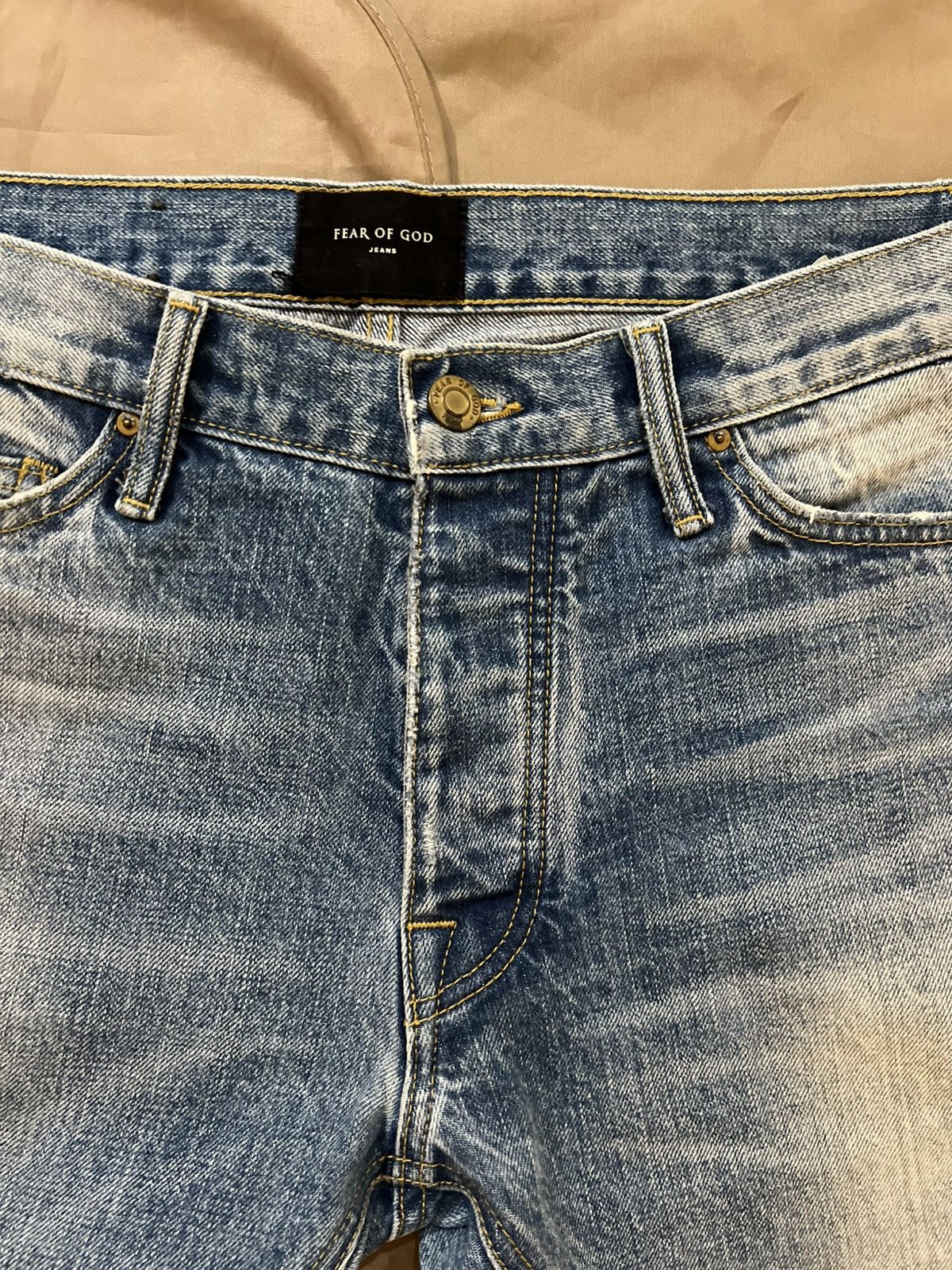 Fear of God Fear Of God 5th Collection Vintage Wash Denim Size 33 Size US 33 - 2 Thumbnail