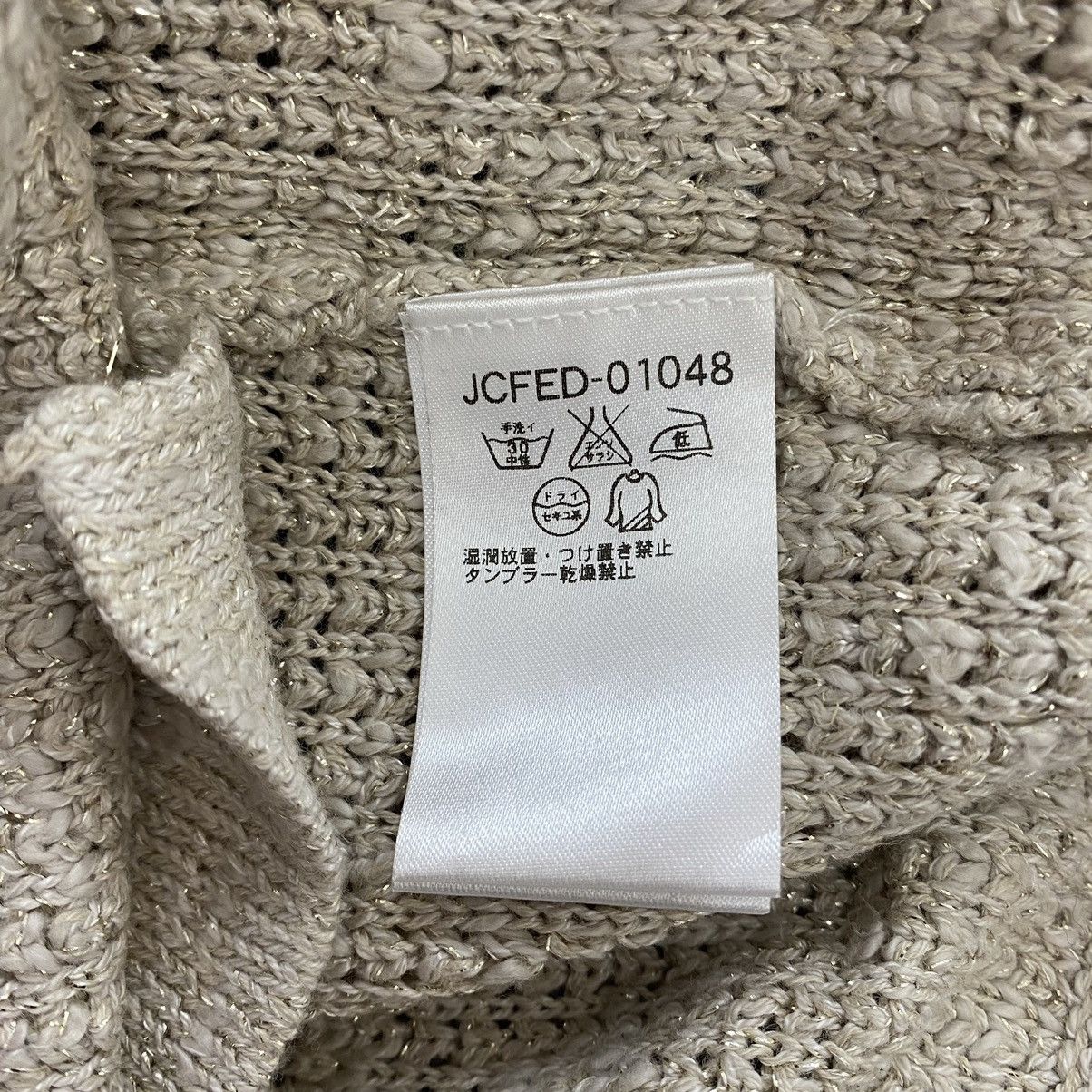Other ELLE PLANETE Italian Designer Grey Knitwear Tweed Coat Size XS / US 0-2 / IT 36-38 - 6 Thumbnail