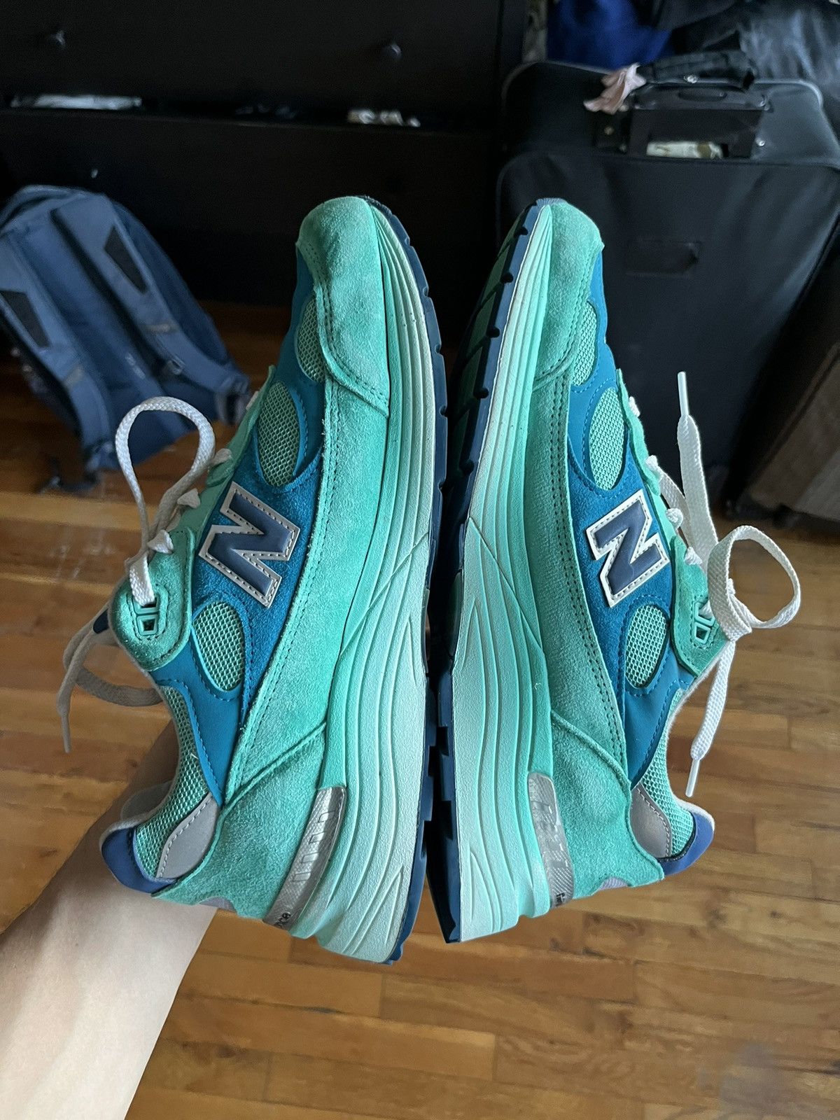 New Balance New balance 992 Blue Silver Metallic miu made in USA Size US 9.5 / EU 42-43 - 5 Thumbnail
