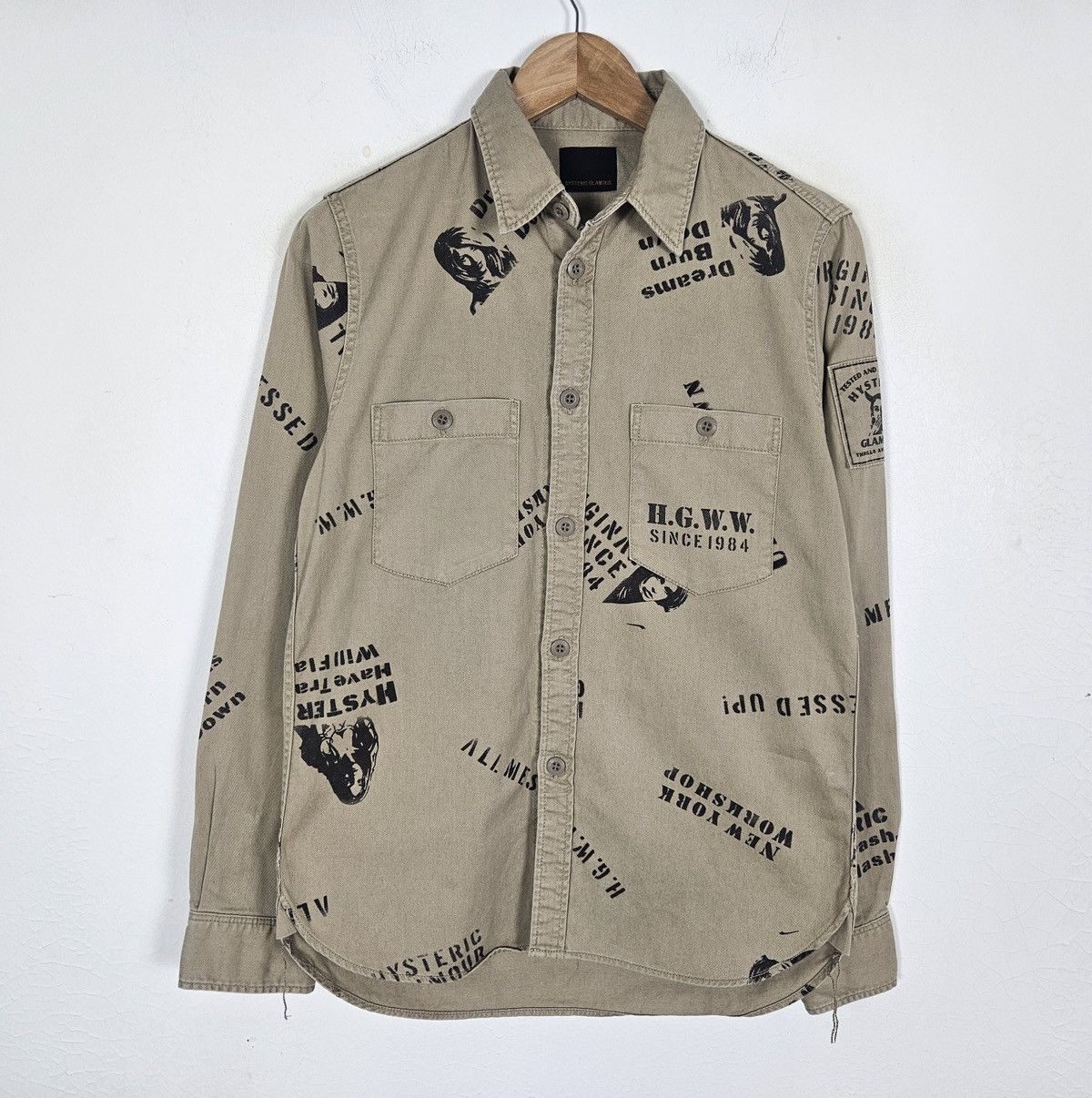 Hysteric Glamour Hysteric Glamour NY Workshop Army shirt Size US M / EU 48-50 / 2 - 3 Thumbnail